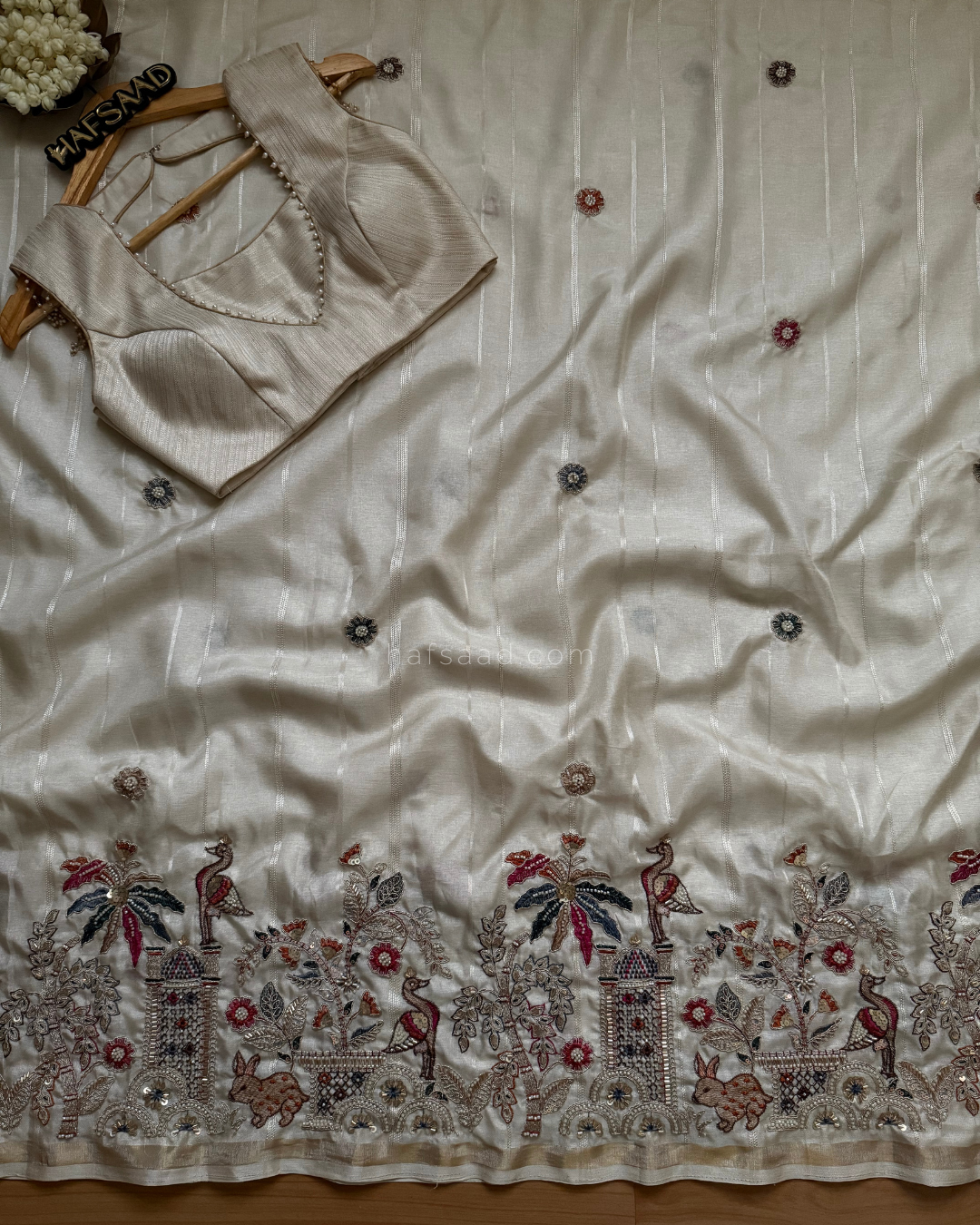Aromaley- Designer Multi Work Saree