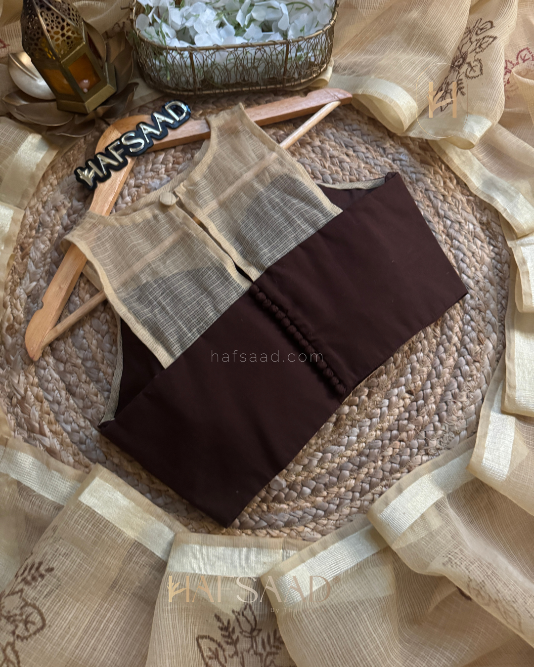 Aksha - Semi Kota print saree
