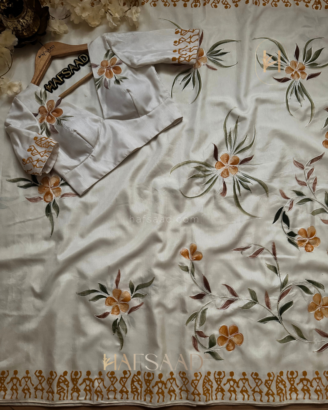 Malavika - Hand Printed saree