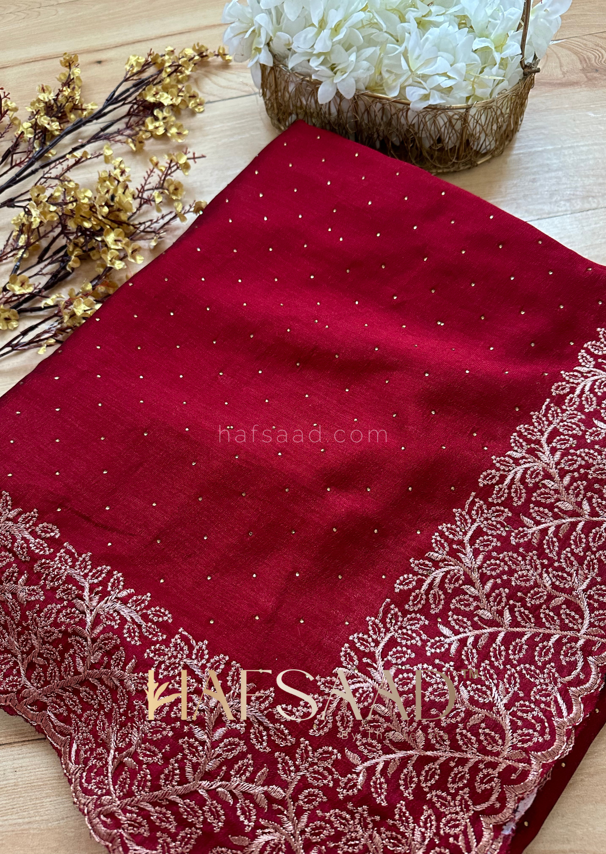 Deepti- Chiffon silk saree (Maroon)