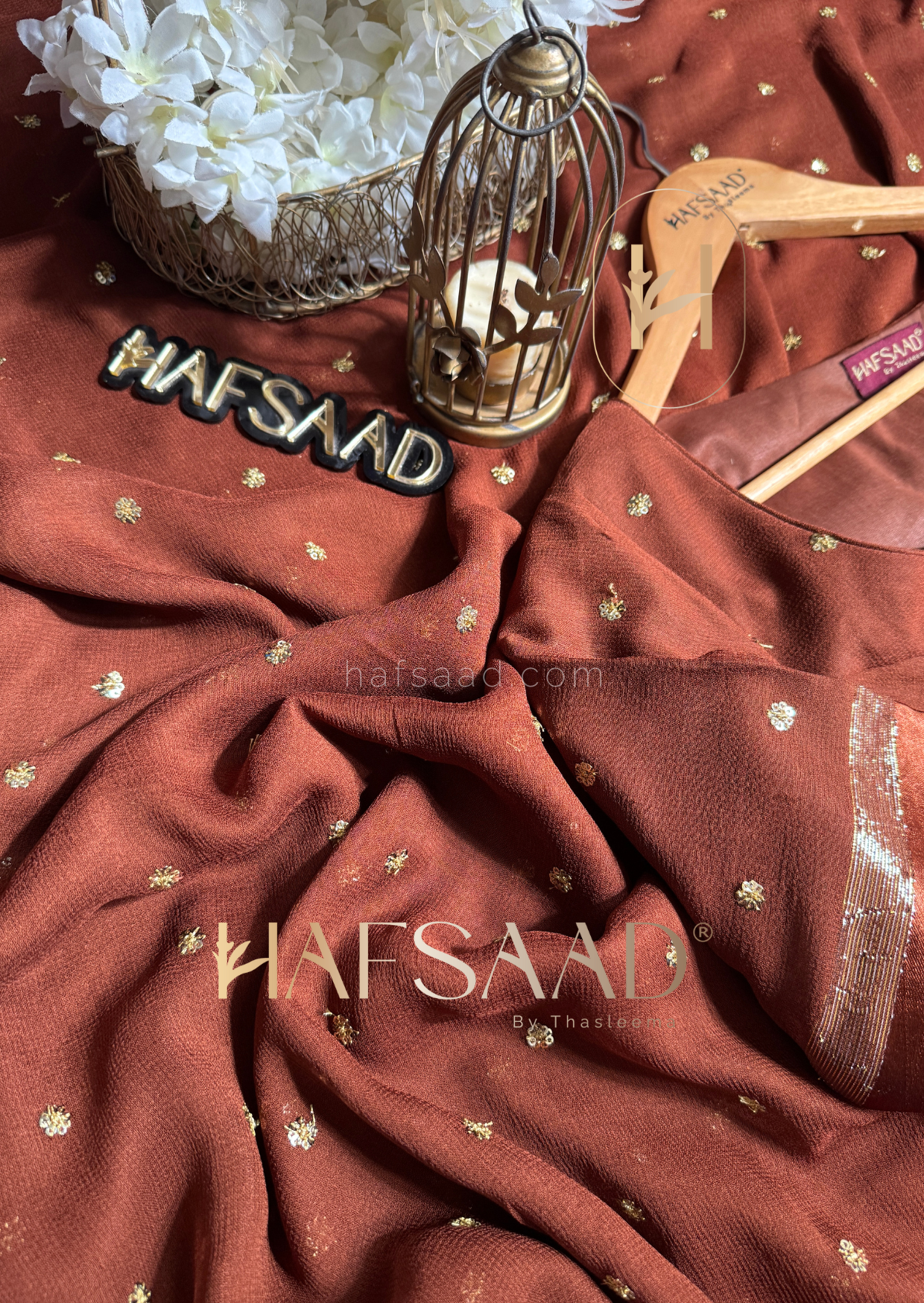 Mira- pure viscose saree (Espresso)