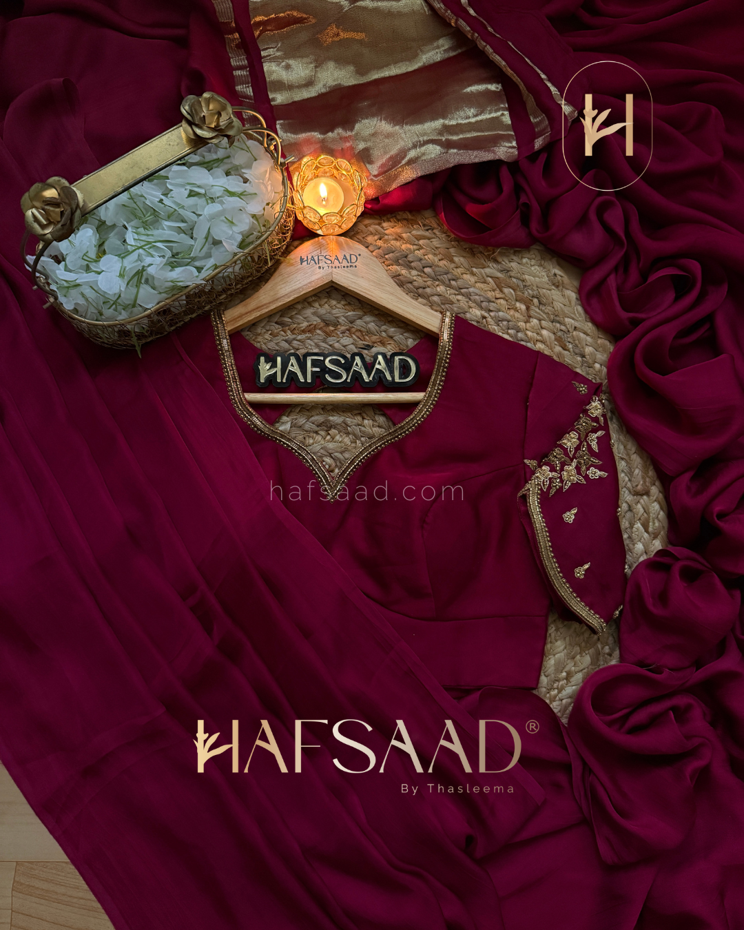 Sindhu Handwork - Premium gajri silk saree