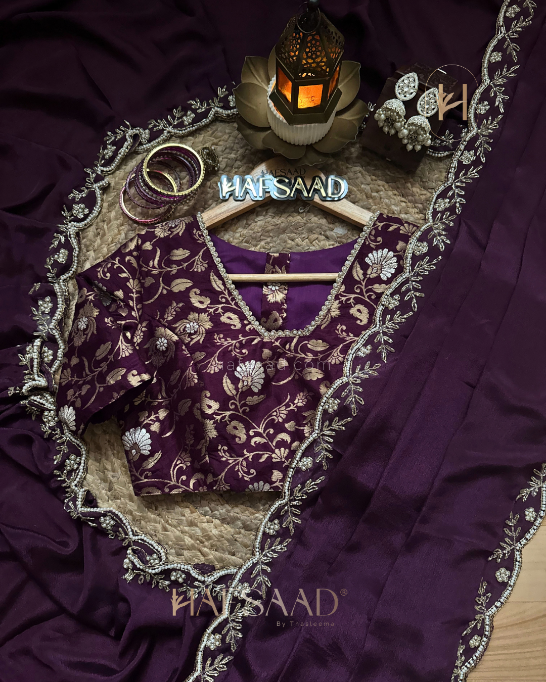 Himanshi - Chinnon saree (Purple)