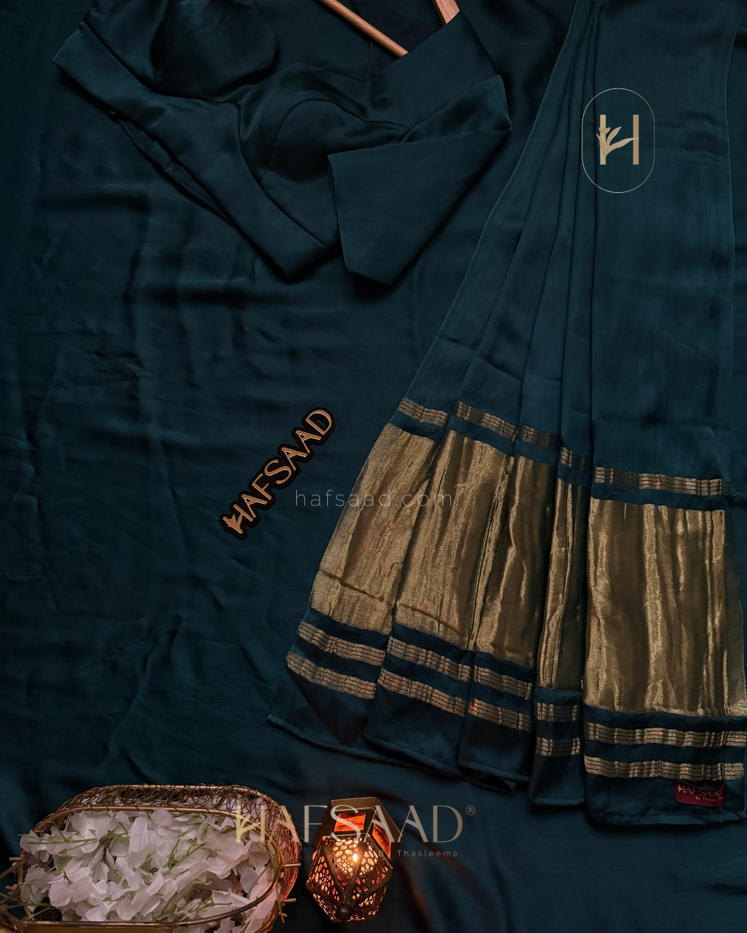 Sindhu - Premium Gajri Silk saree (peacock green)
