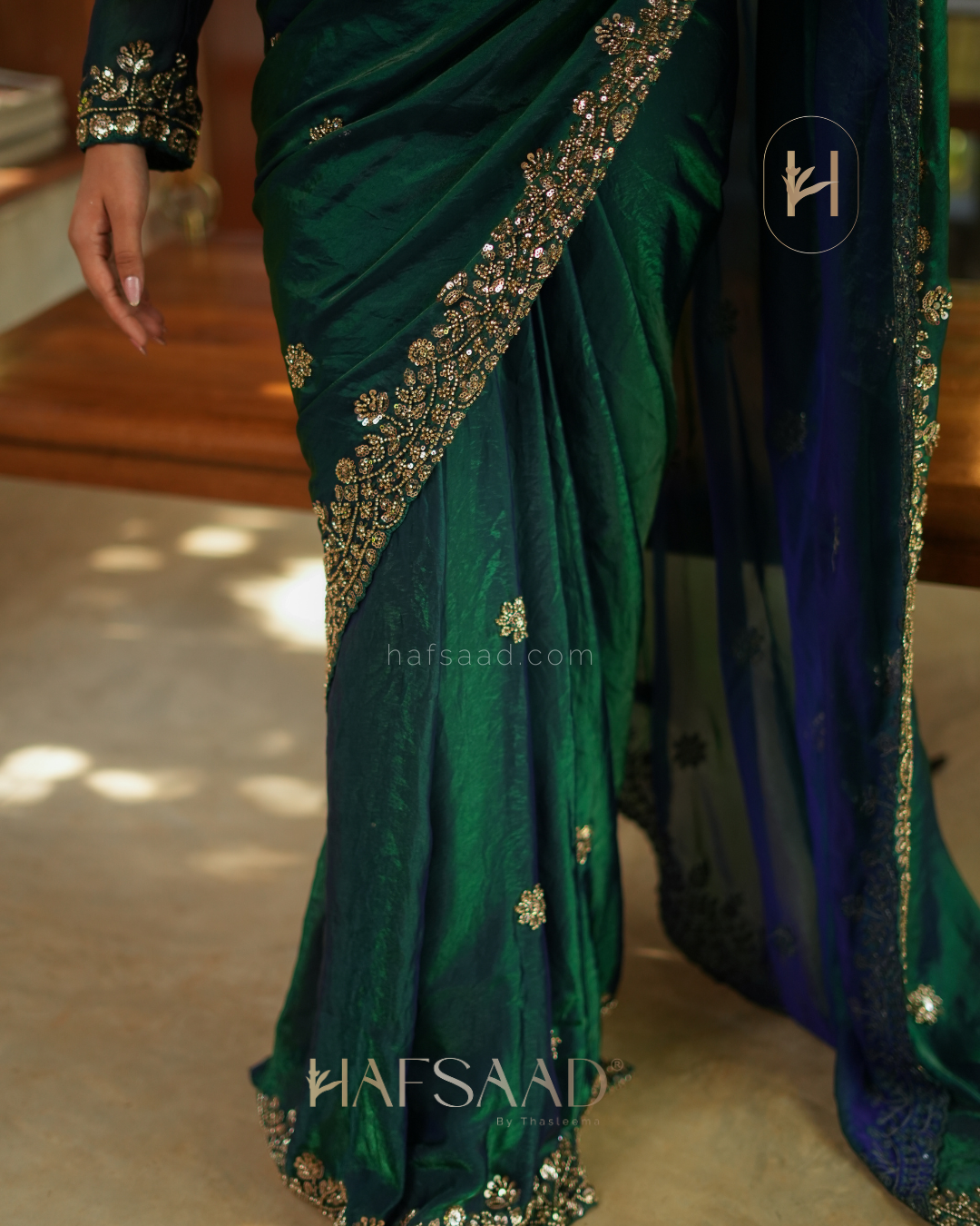 Sana- Designer handwork saree (Full Sleeves)
