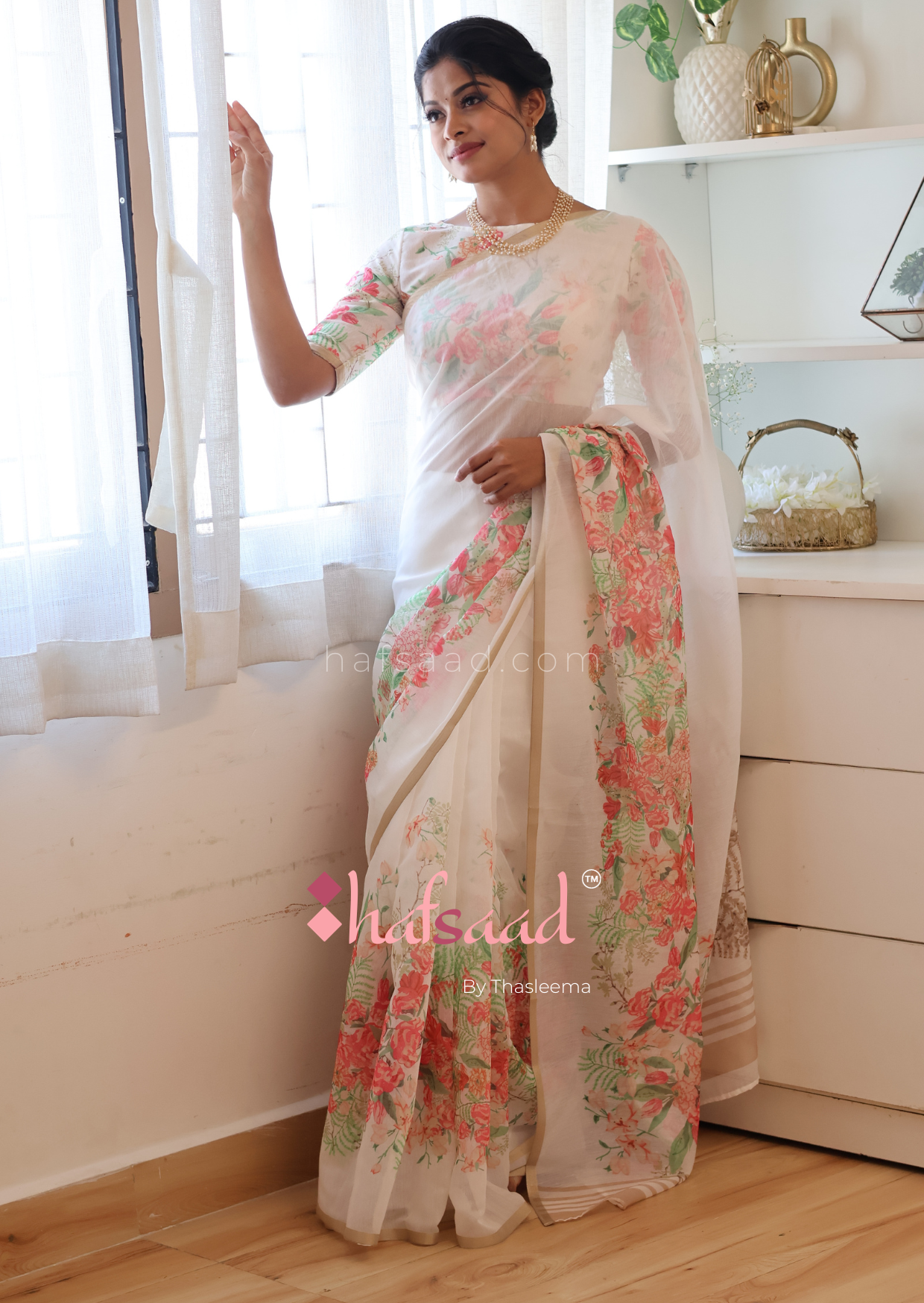 Dharshana - Linen Saree