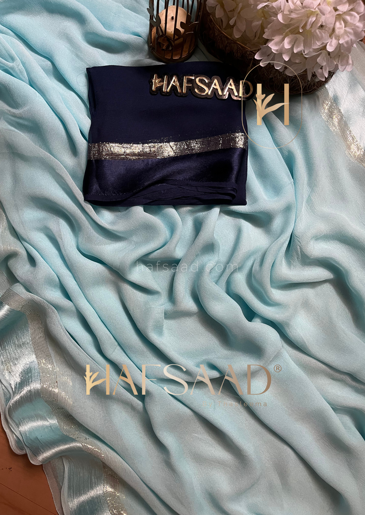 Pallavi-Pure Viscose Saree (Blue)