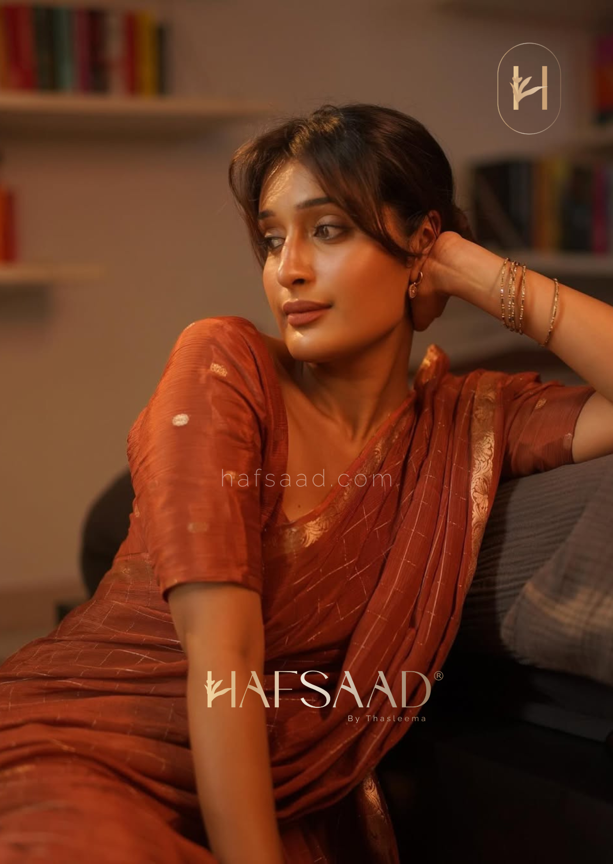 Niharika in Madras kapi saree