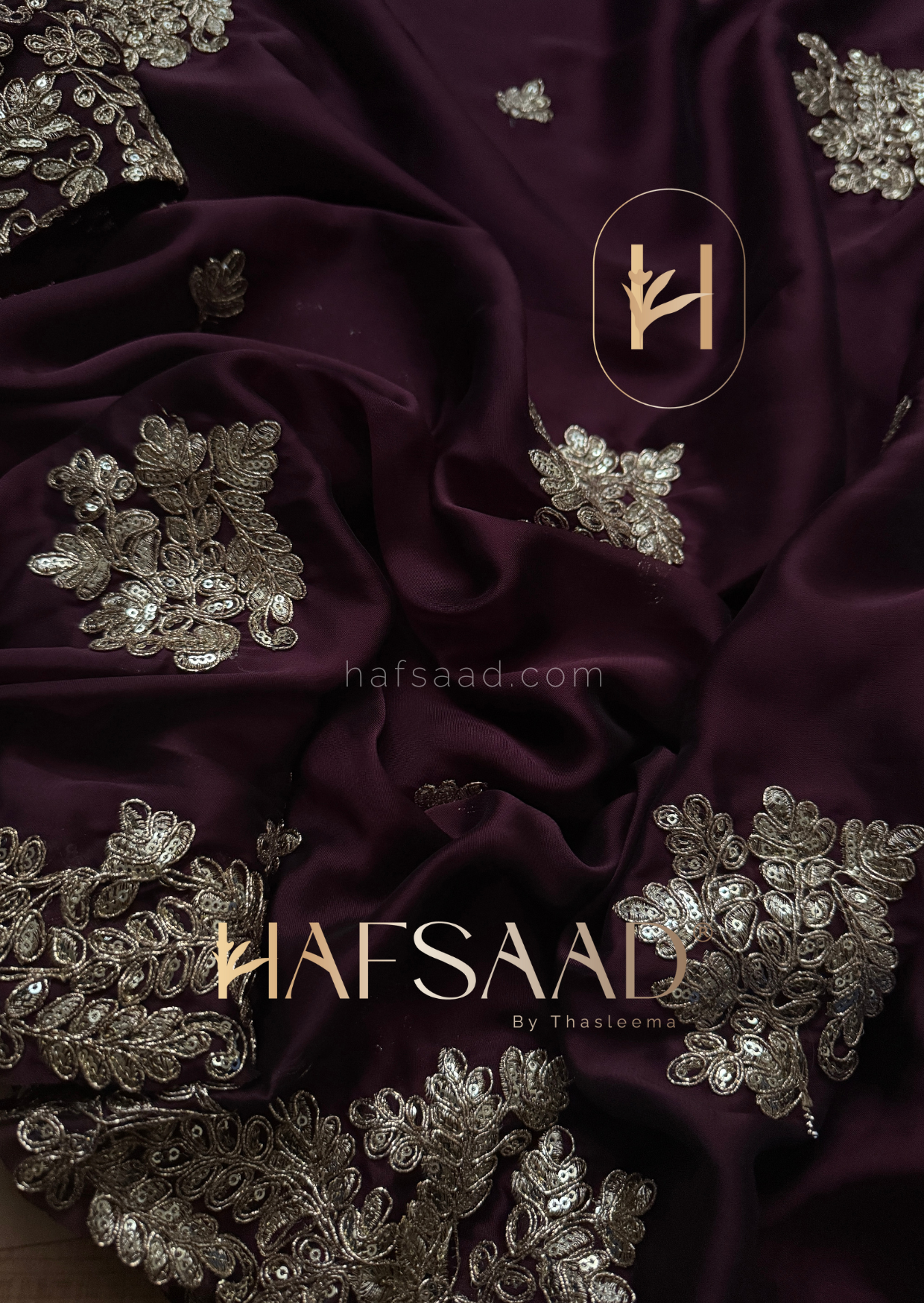 Swasti- Bridal chiffon silk saree (Wine)