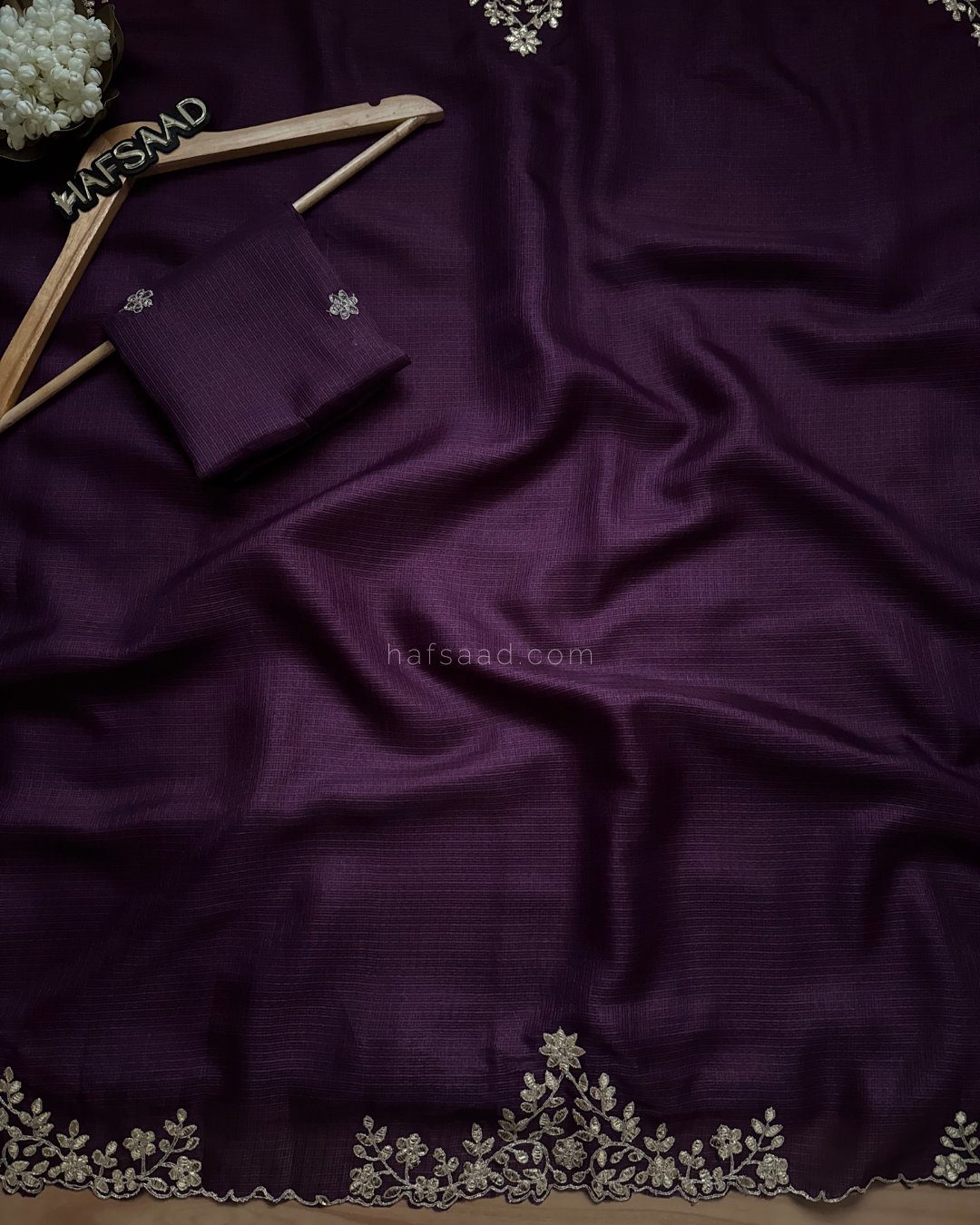 Rubita- Gota Work Saree (Purple)