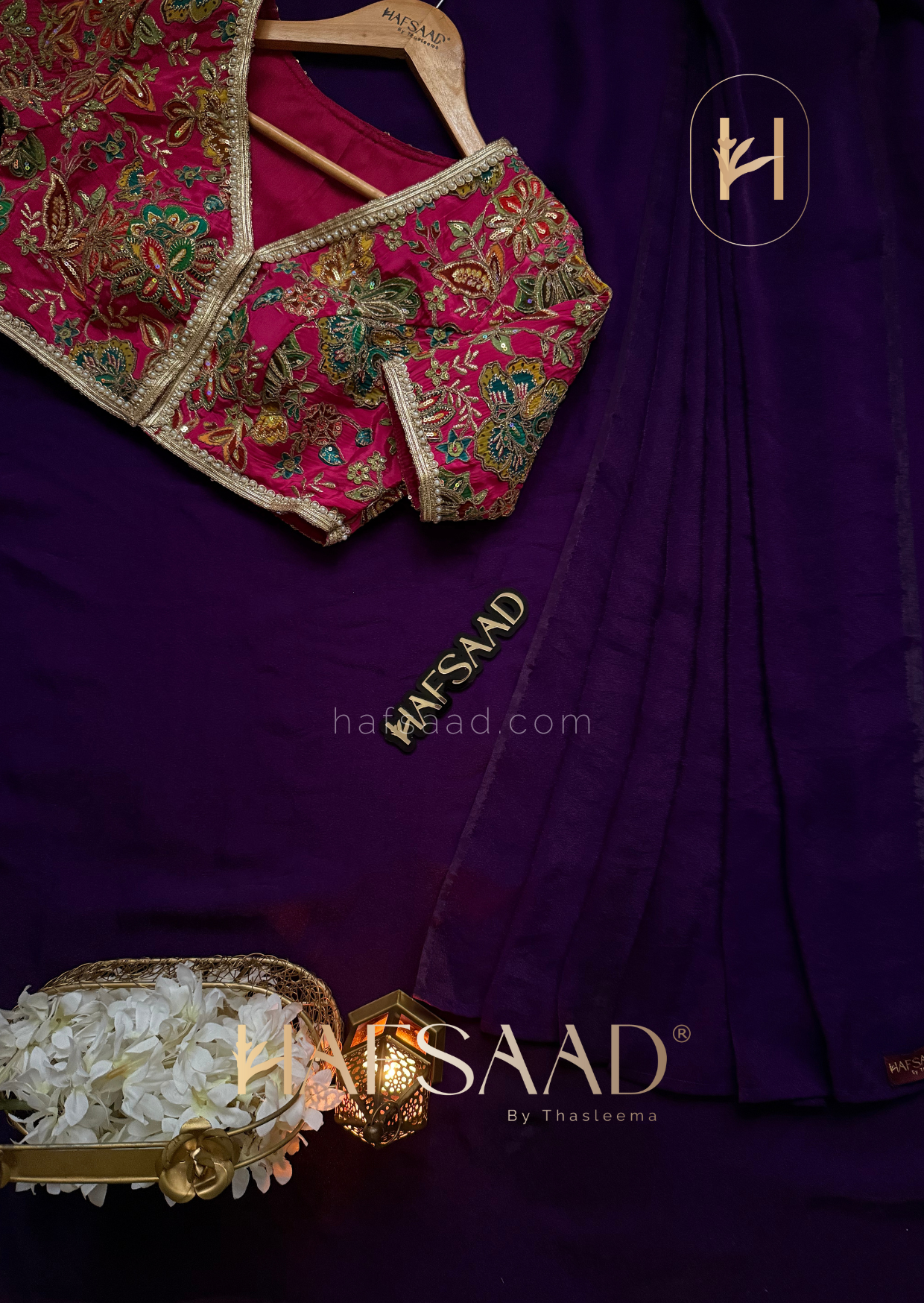 Diksha - Soft tissue saree (Purple)