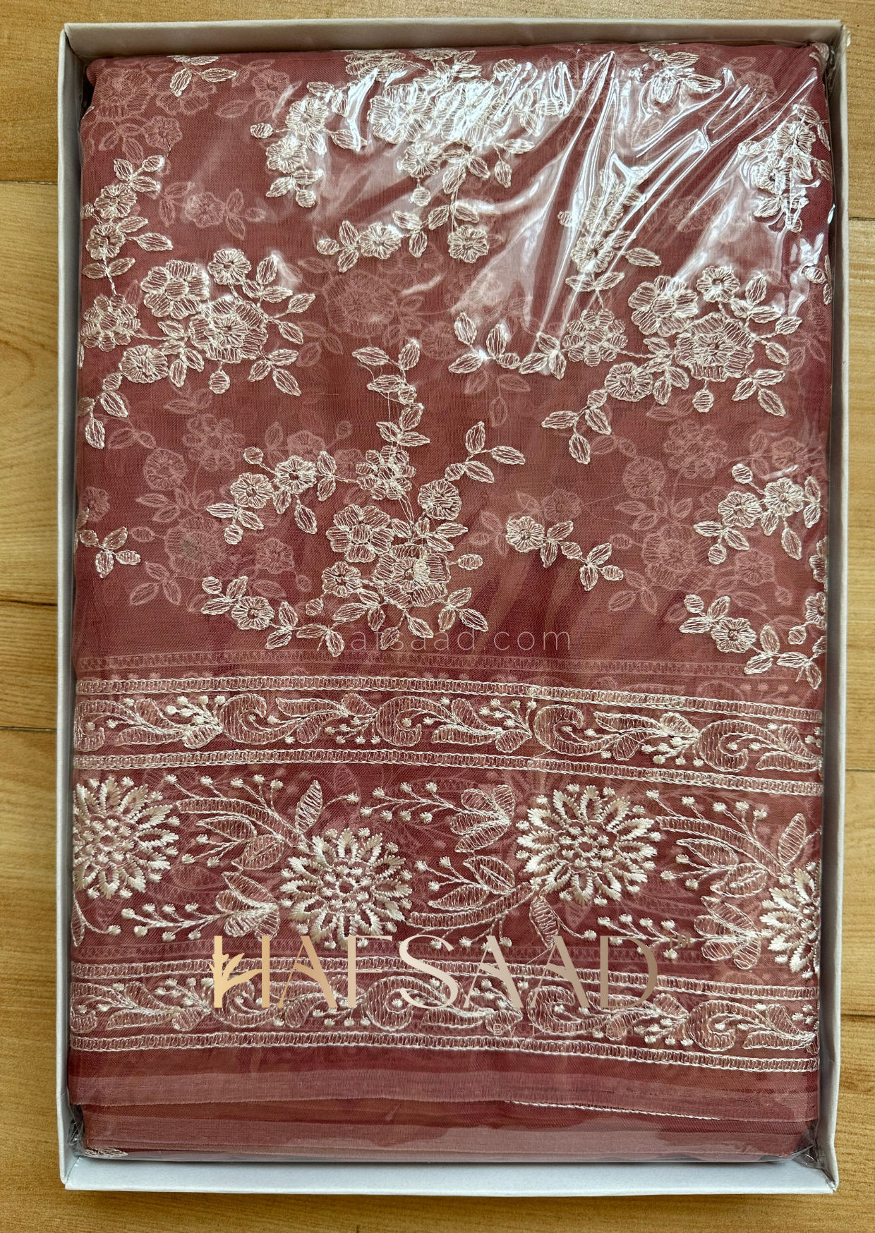 Saloni- Pure organza silk saree (Pink)