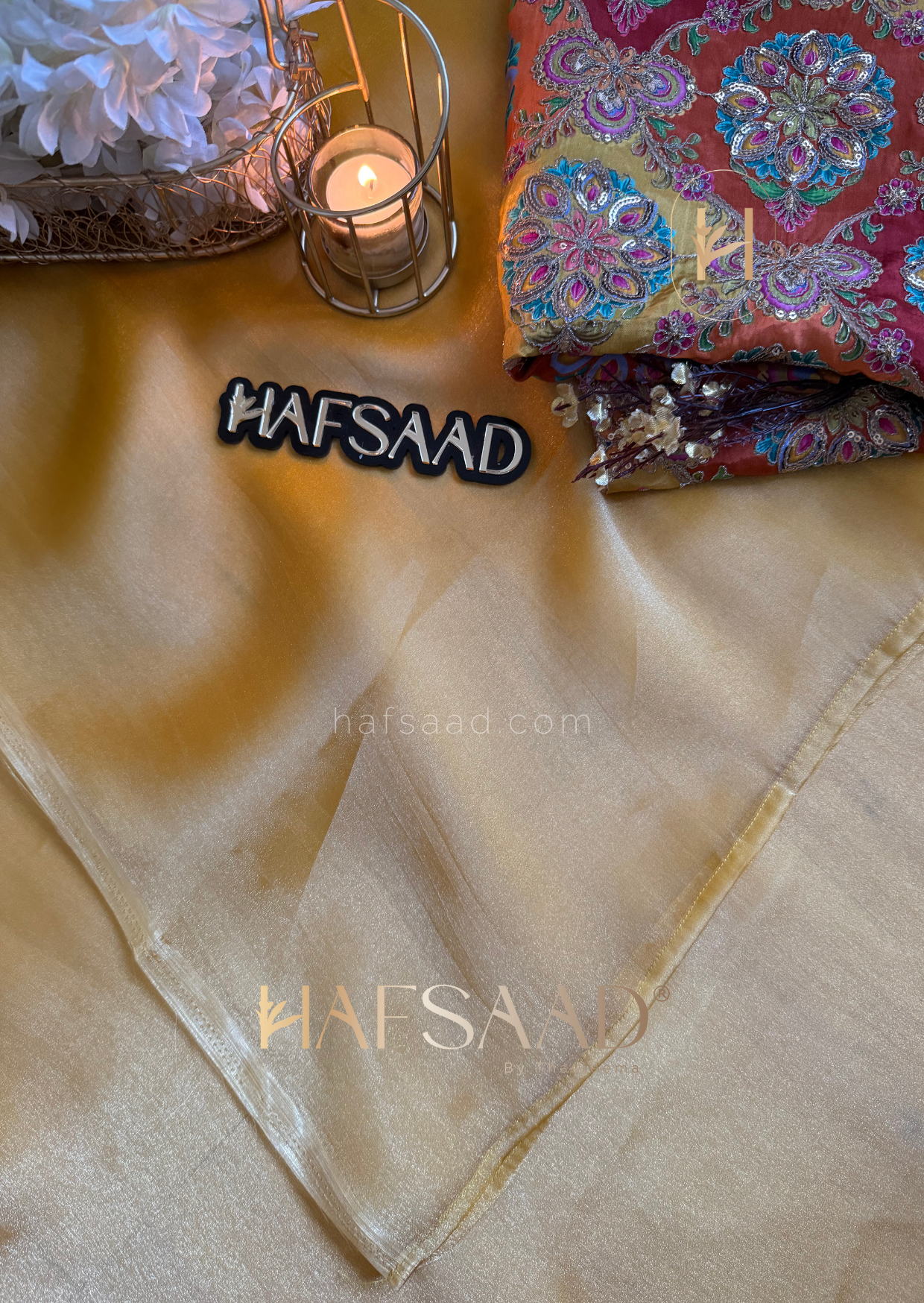 Anya - Soft tissue saree (Yellow)