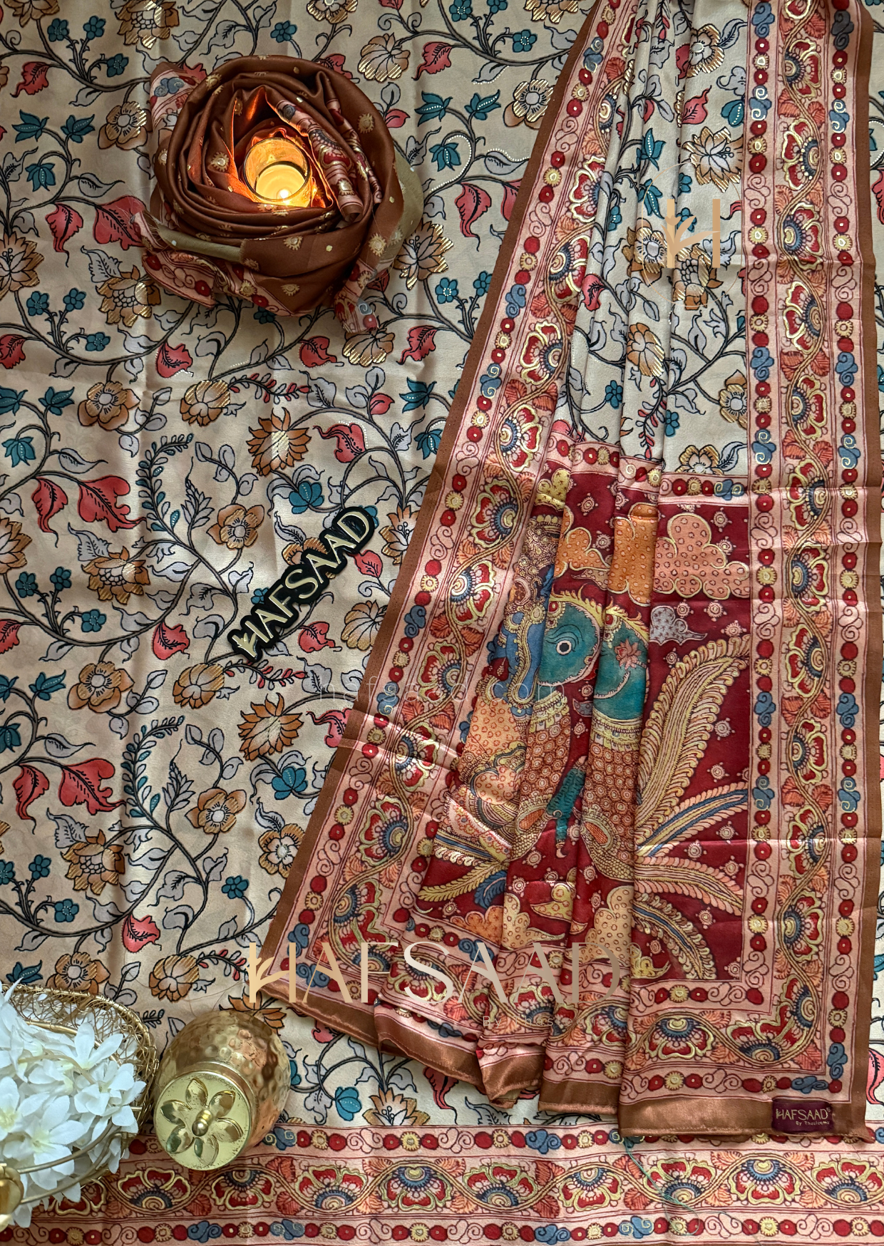 Athira - Satin modal saree