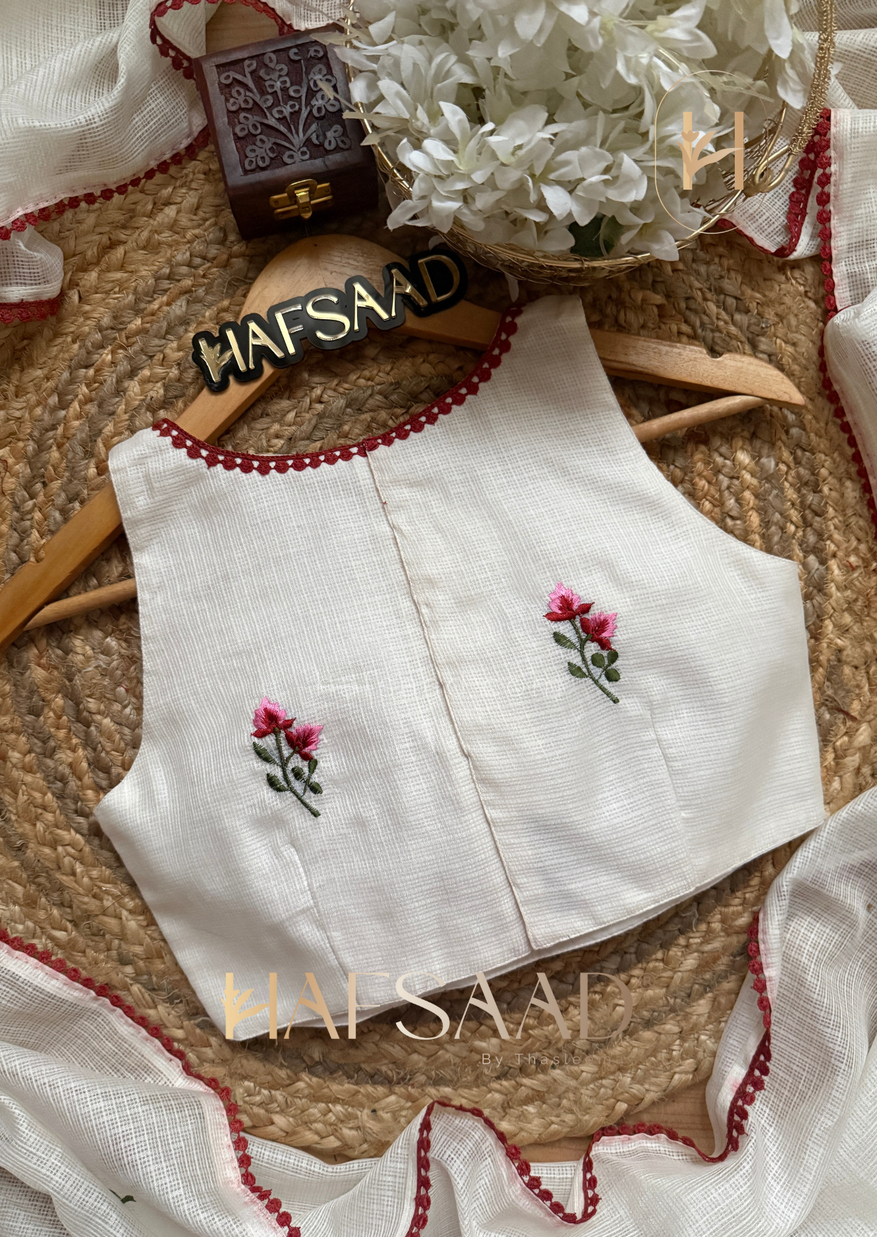 Flora - Kota floral saree