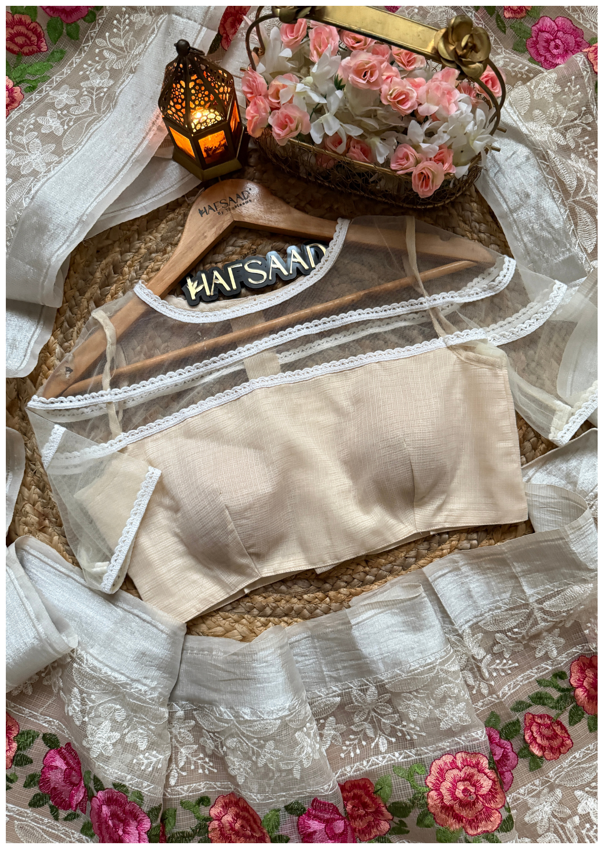 Alice - Premium kota saree (Beige)