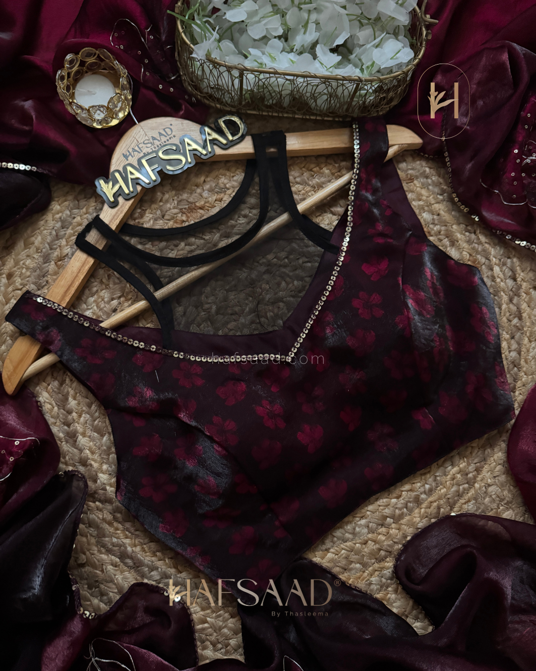 Andria- Stardust Satin Saree