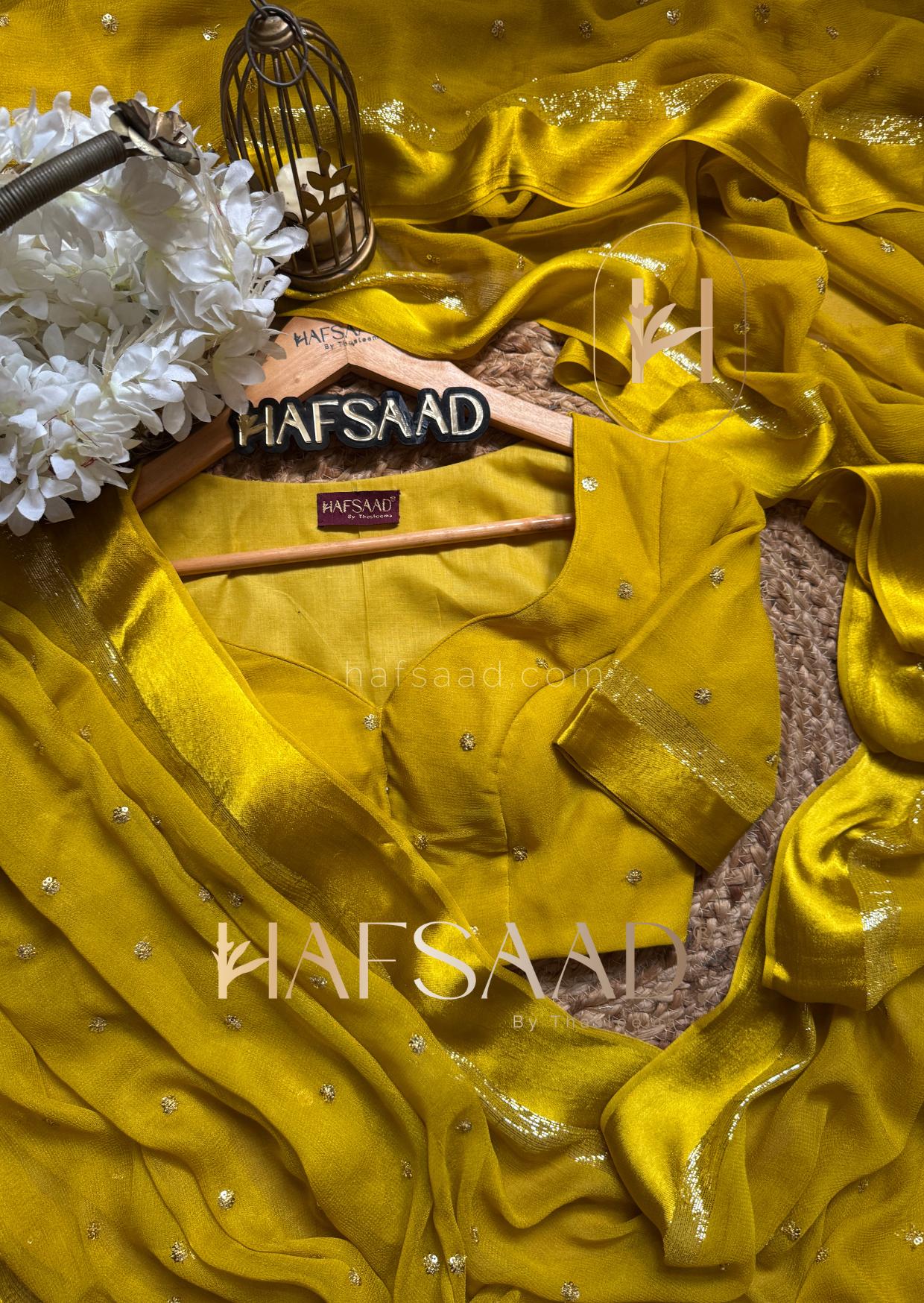 Mira- pure viscose saree (Yellow)