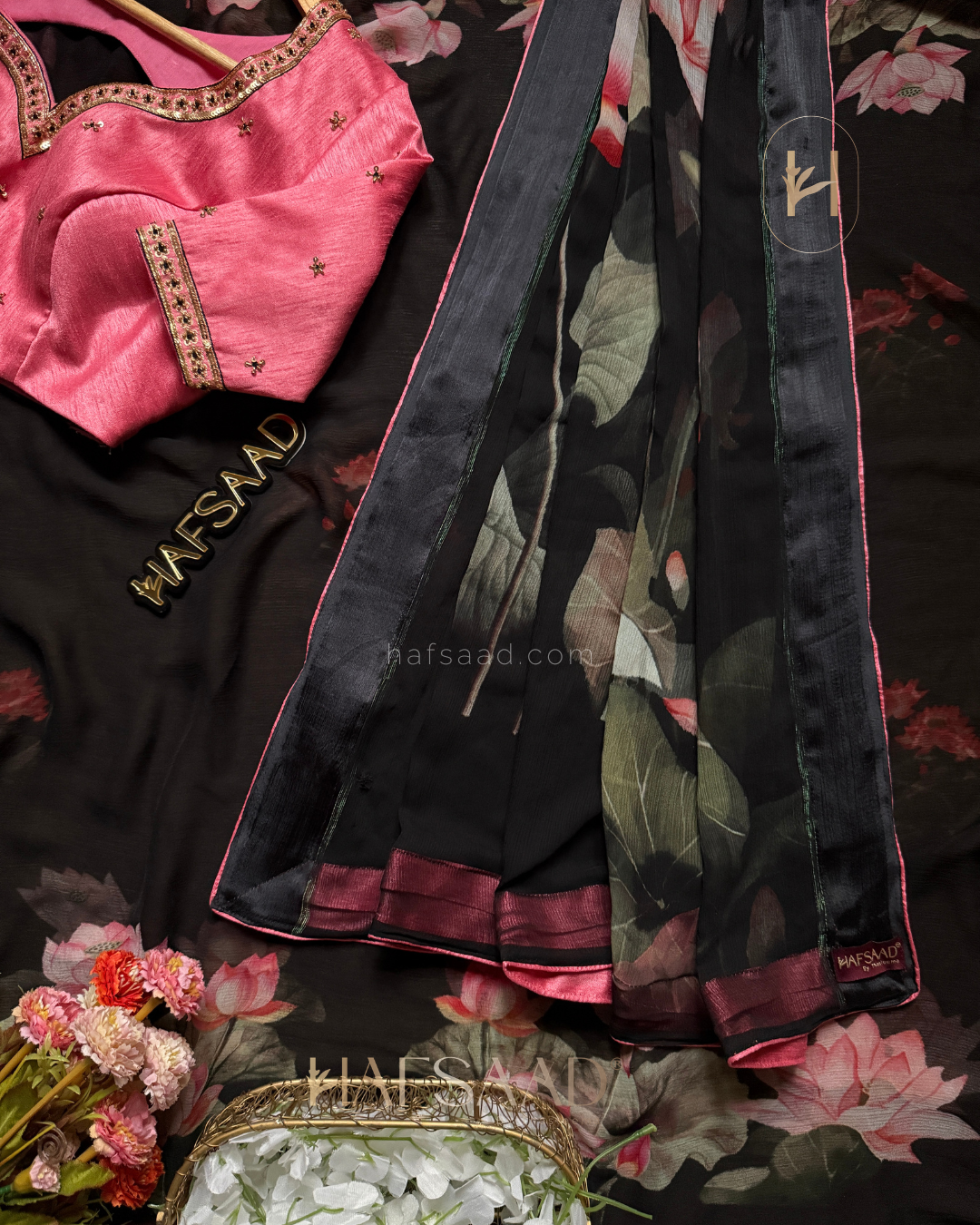 Nyra- Premium chiffon designer saree