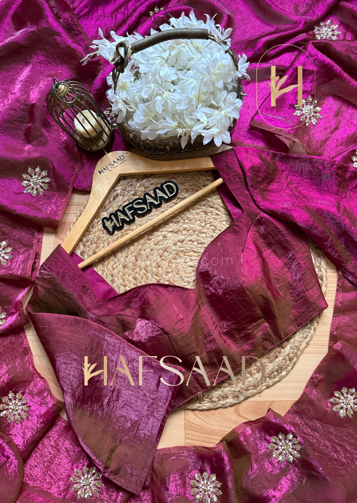 Nova - Stardust satin saree