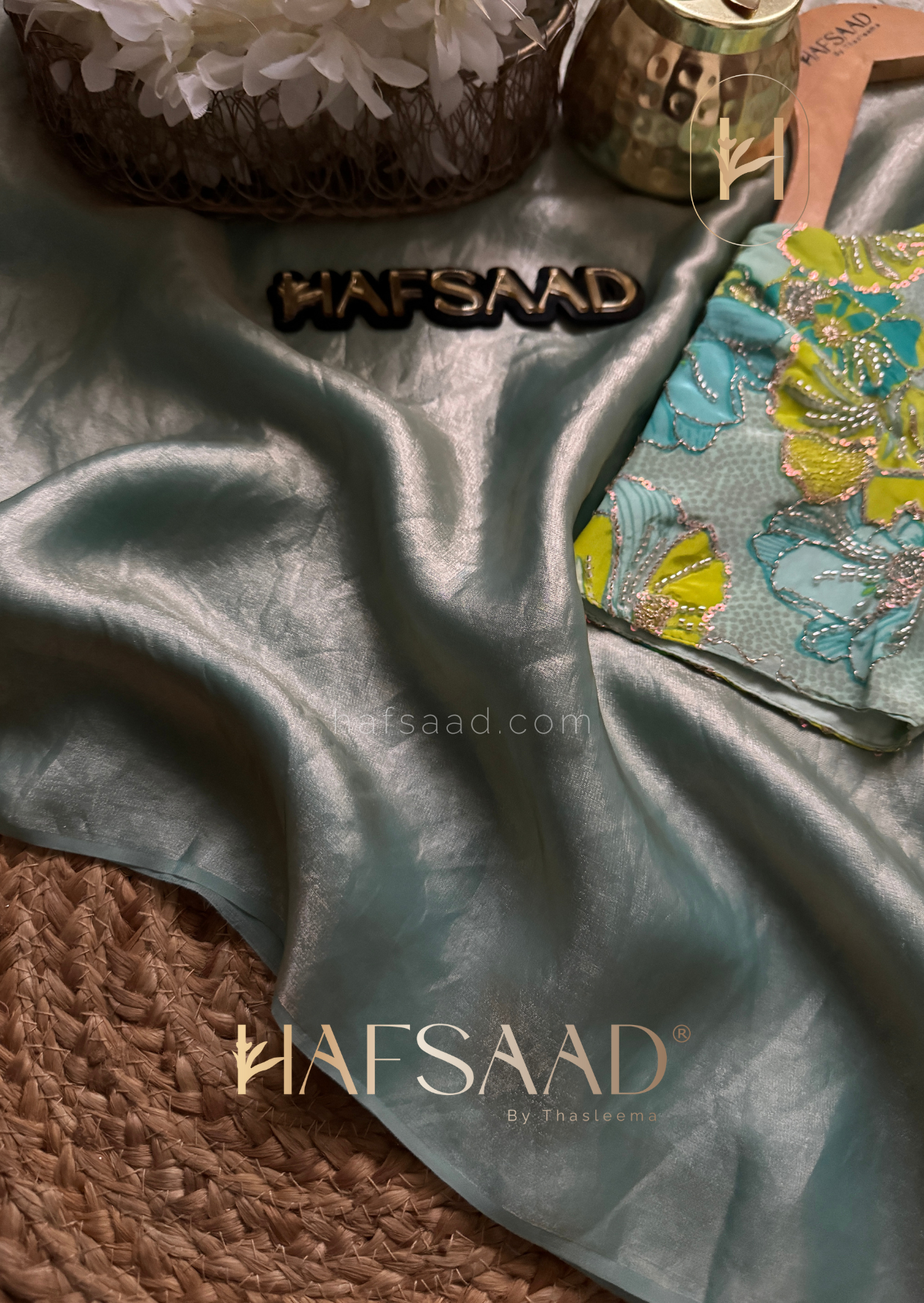Mona - Stardust satin saree