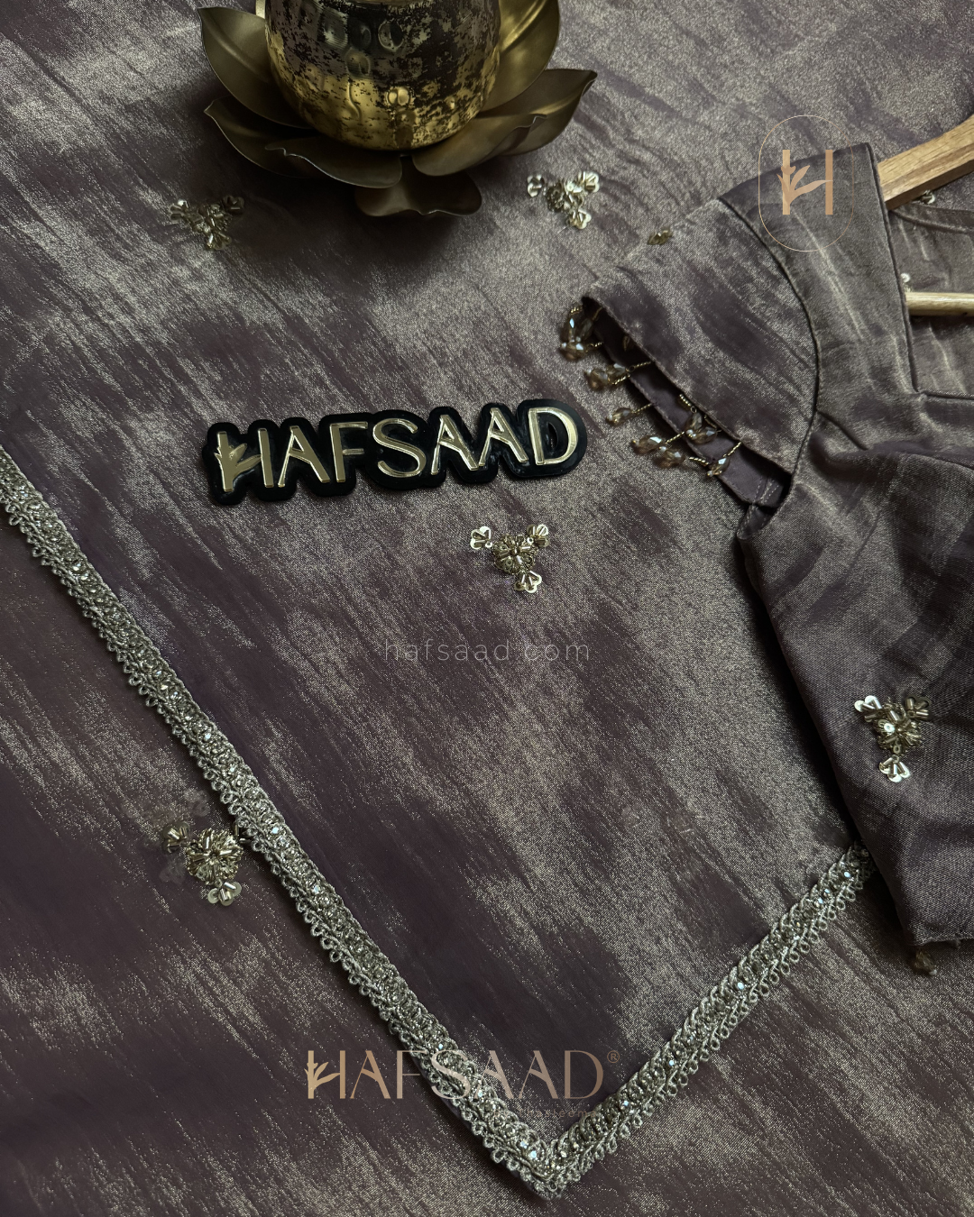 Saira-Imported Tissue Saree (grey)