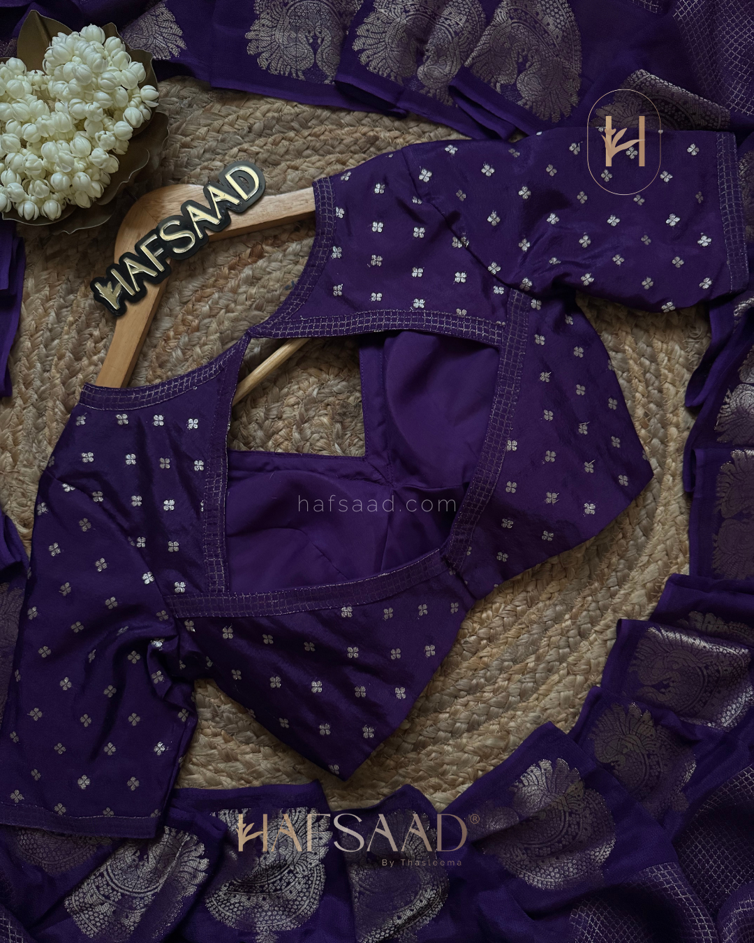 Manisha- Semi Silk Saree (Purple)