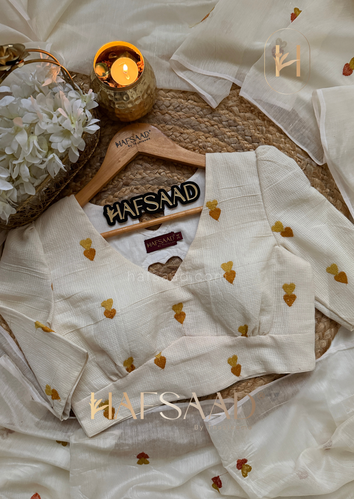 Sharmin - Semi chanderi saree