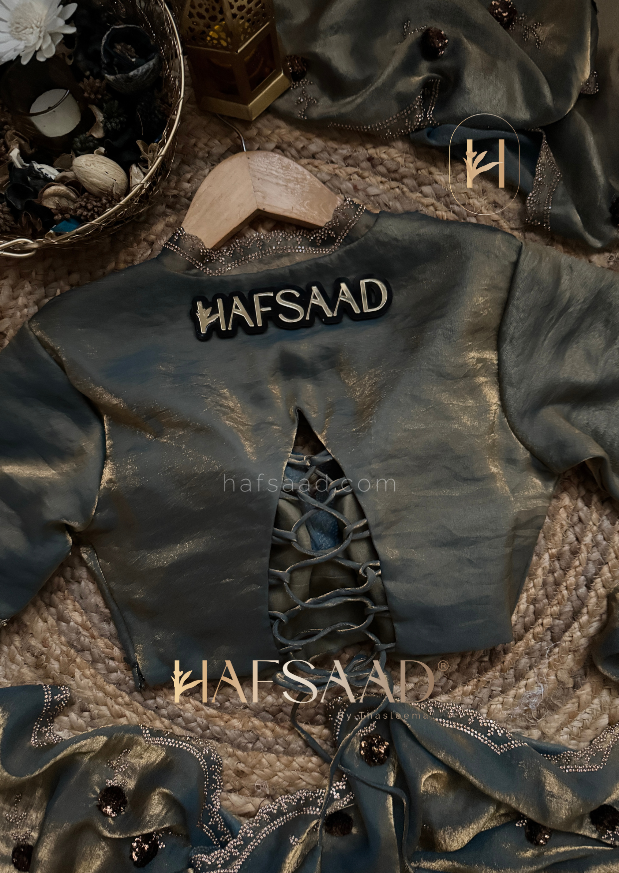 Nikhila - Stardust satin saree