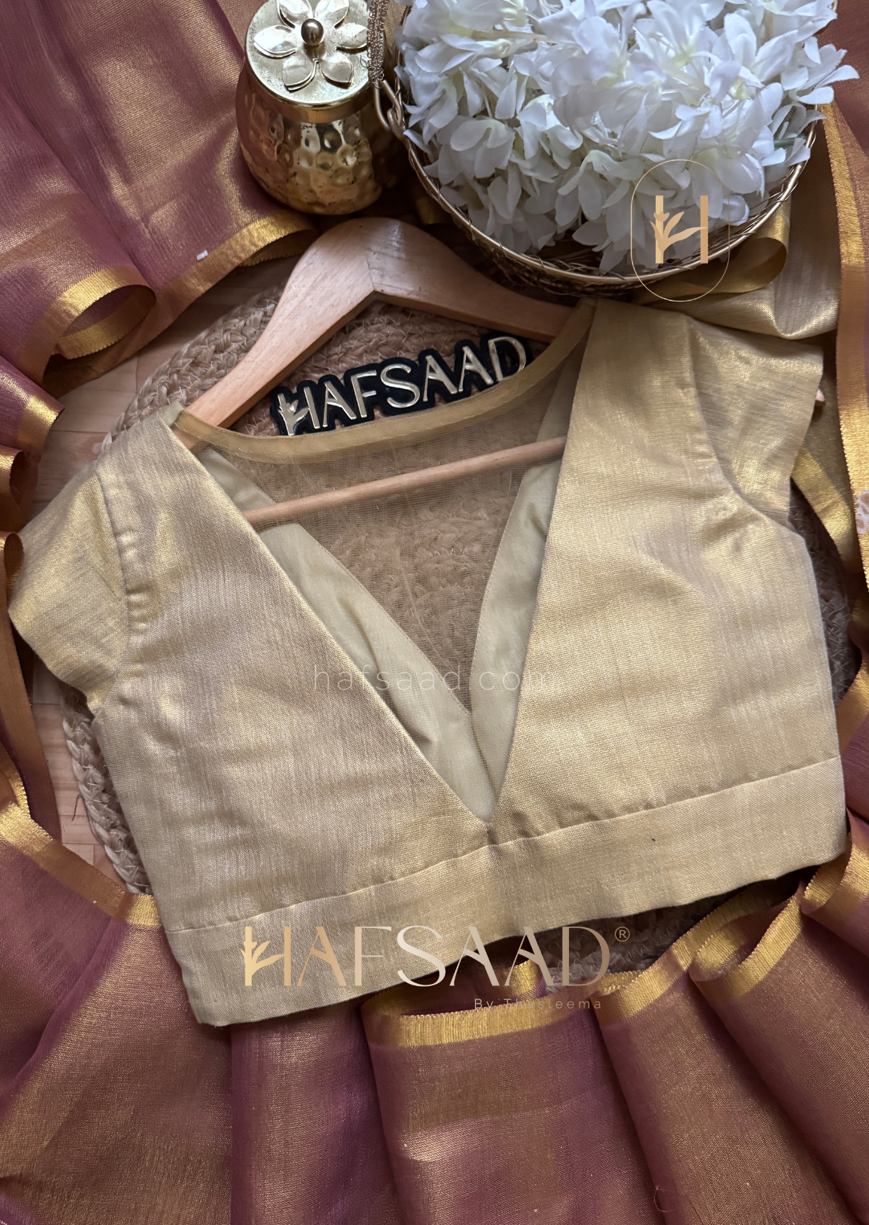 Pragati - Soft tissue silk saree (Mauve)