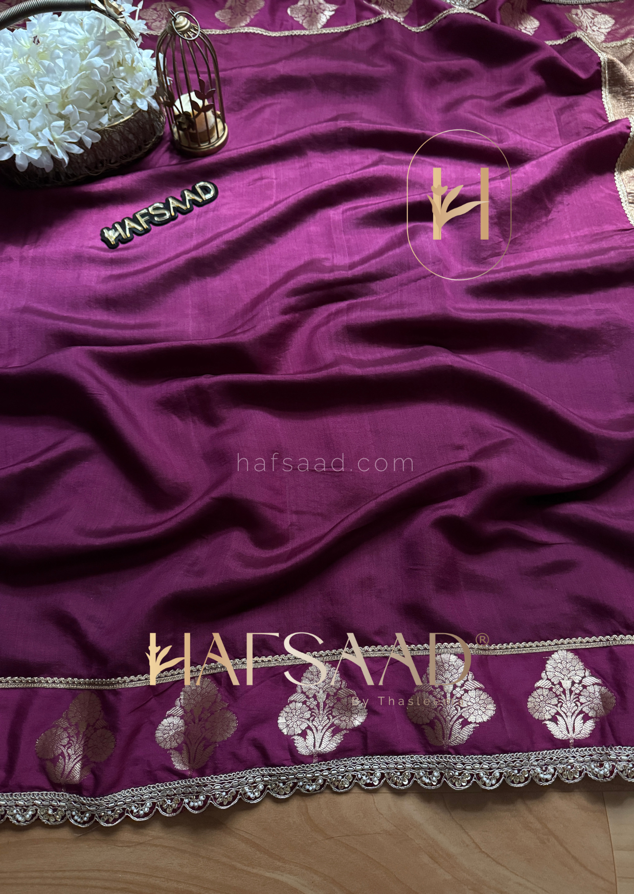 Sinduri- Pure chiniya silk saree