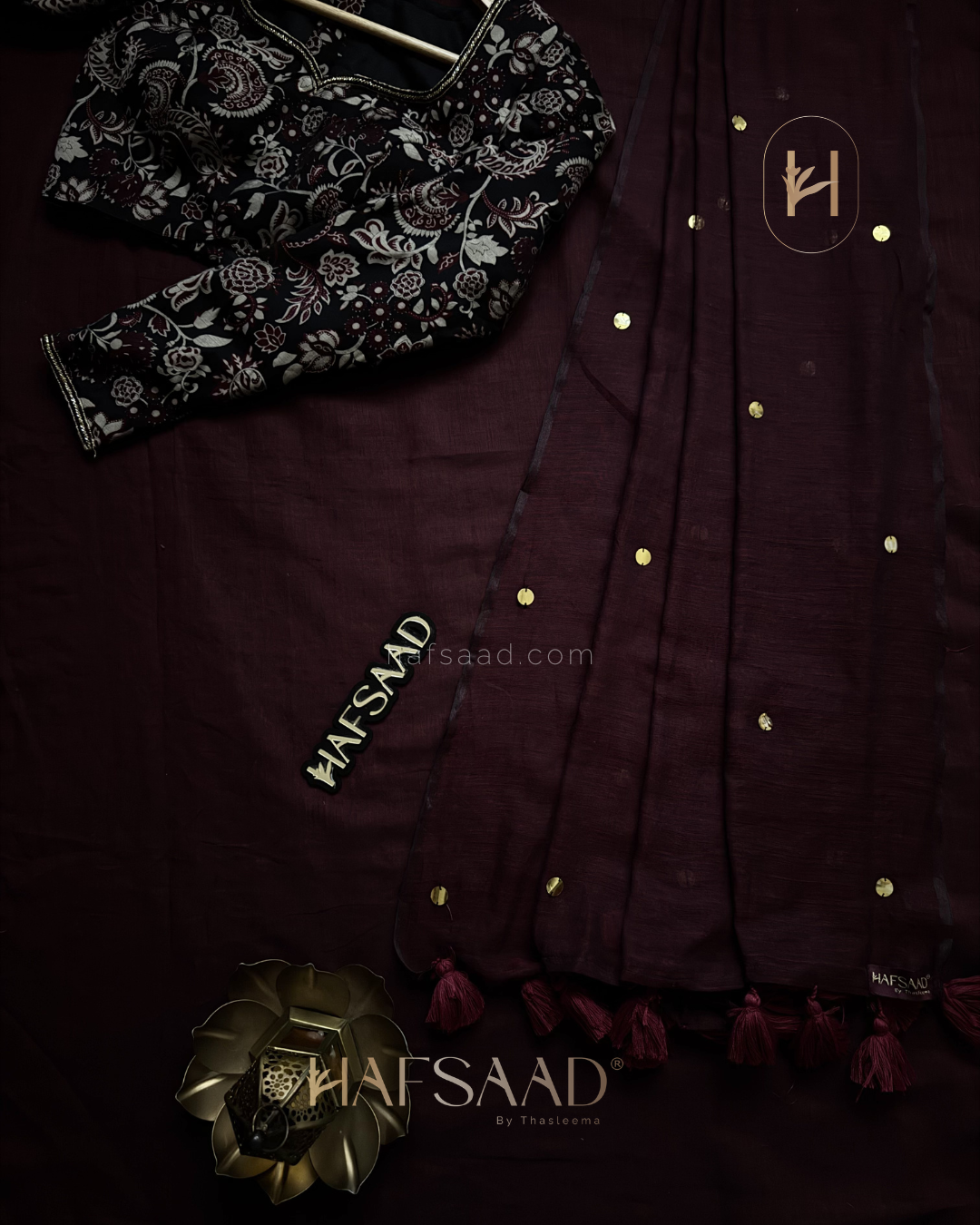 Yamuna- Mal cotton handwork saree
