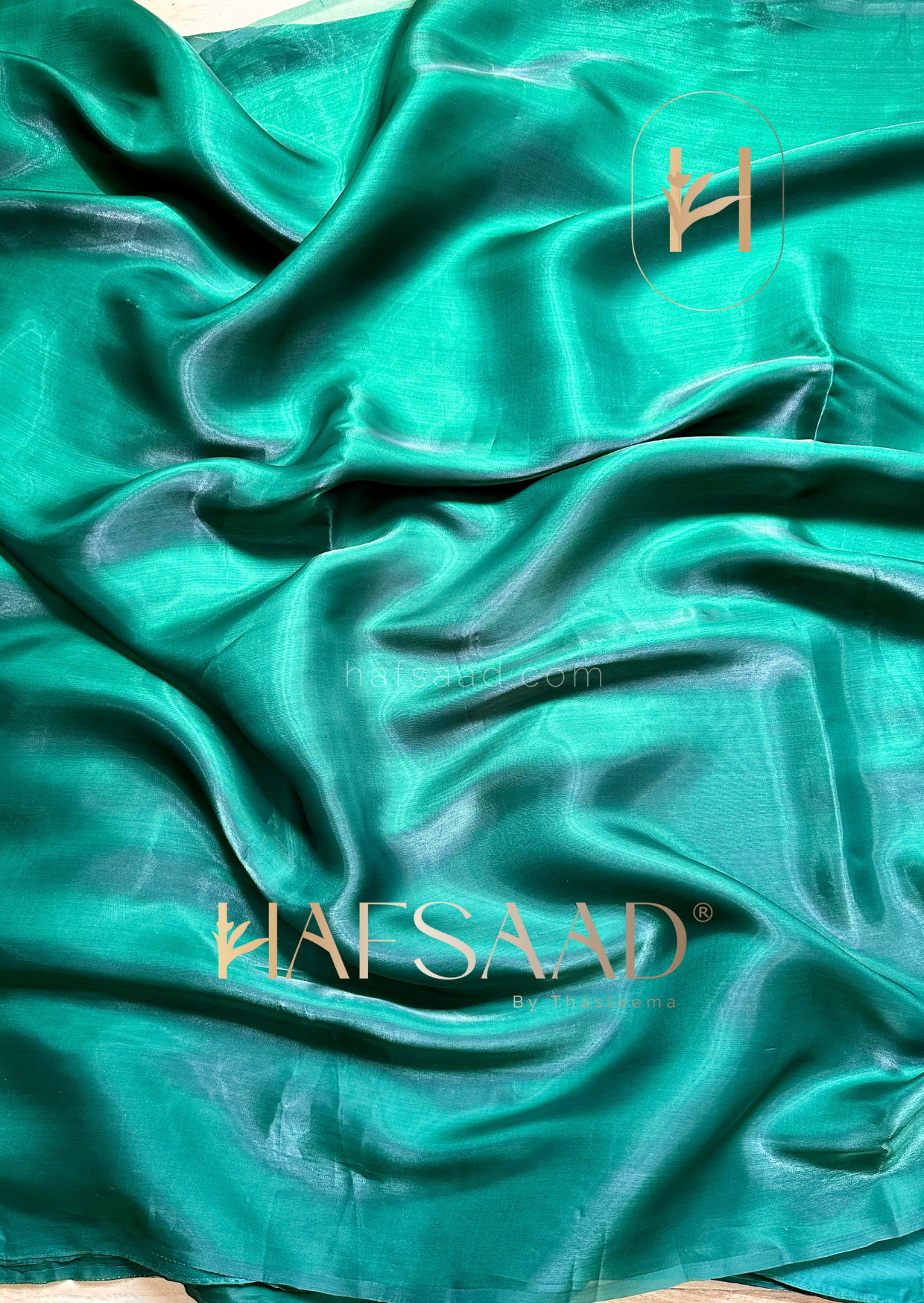 Medusa- Designer couture saree (Bottle Green)