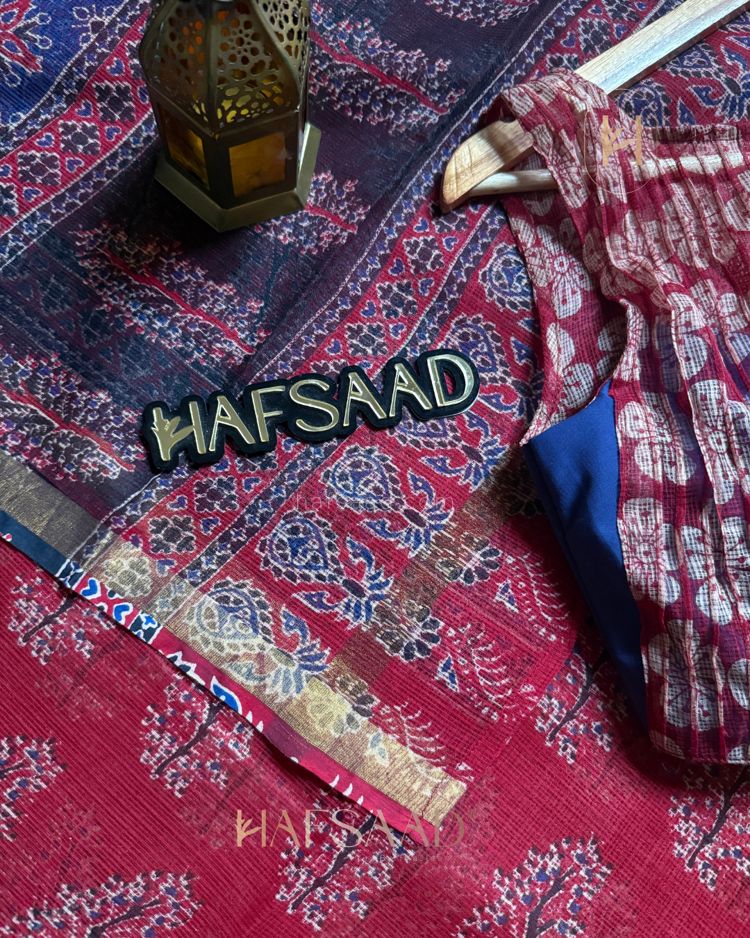 Kota - Kota Doriya Saree (Red)
