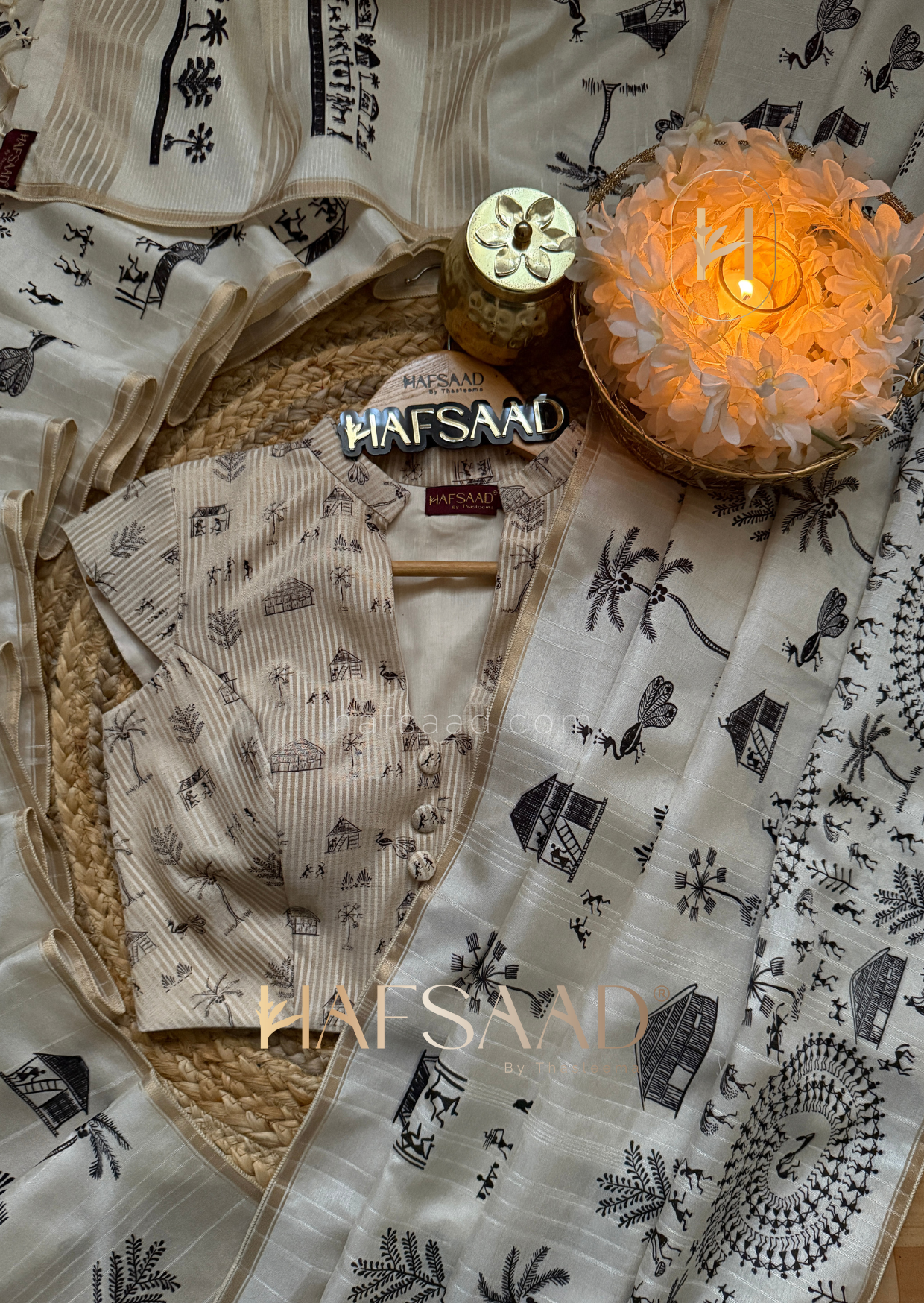 Mrunal - Premium soft tussar silk saree