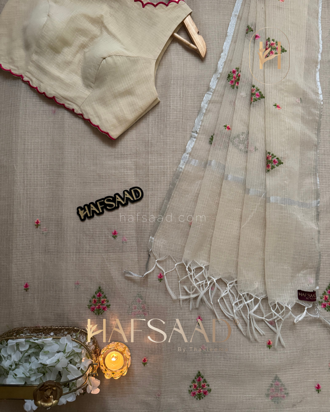 Christmas kota - Pure Kota saree (Beige)