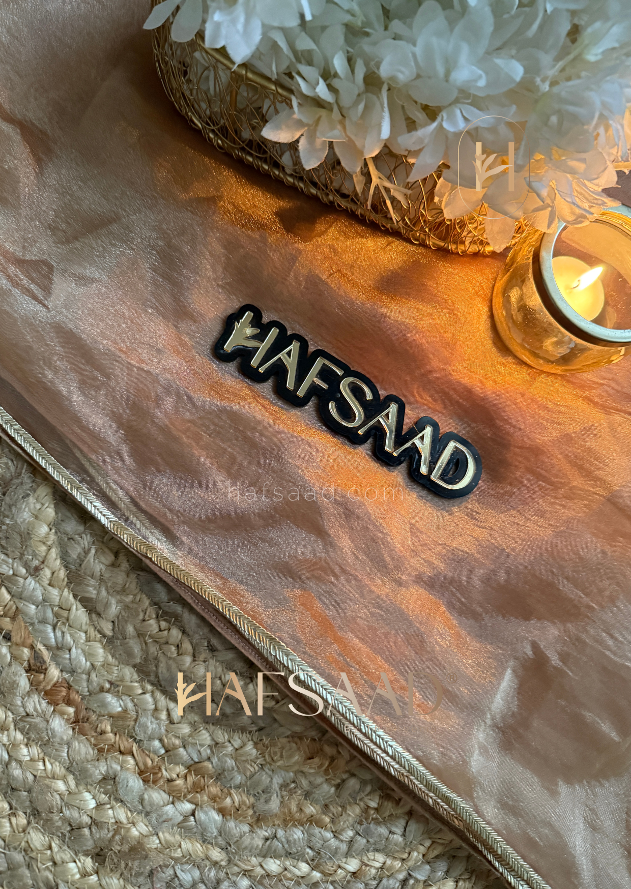 Alia - Soft tissue saree (Peach)