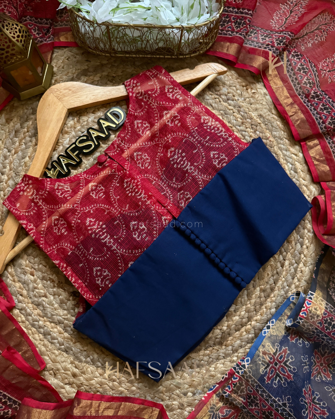 Kota - Kota Doriya Saree (Red)