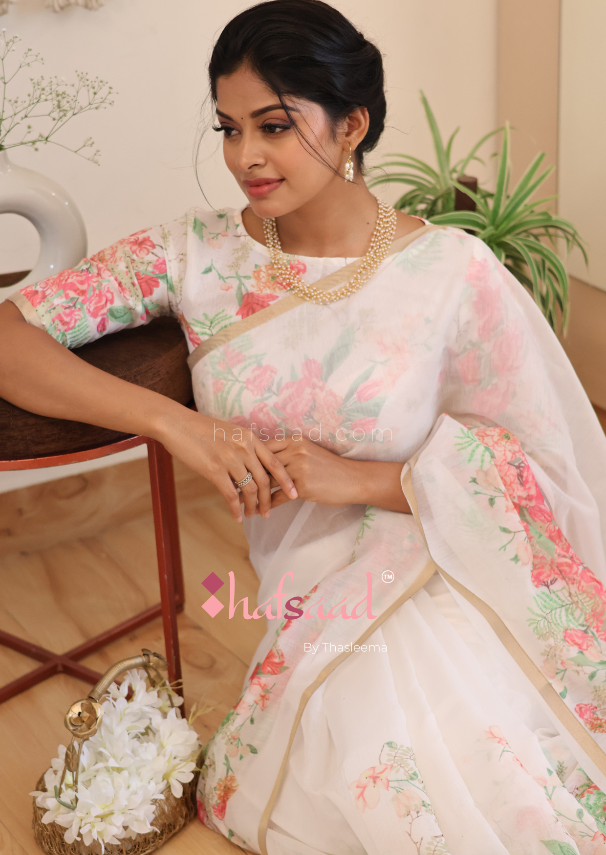 Dharshana - Linen Saree