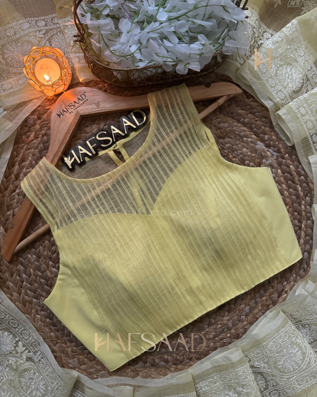 Judith - Pure Kota saree (Yellow)