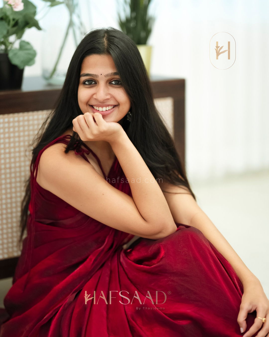 Ananthika in Sinful - Stardust satin saree