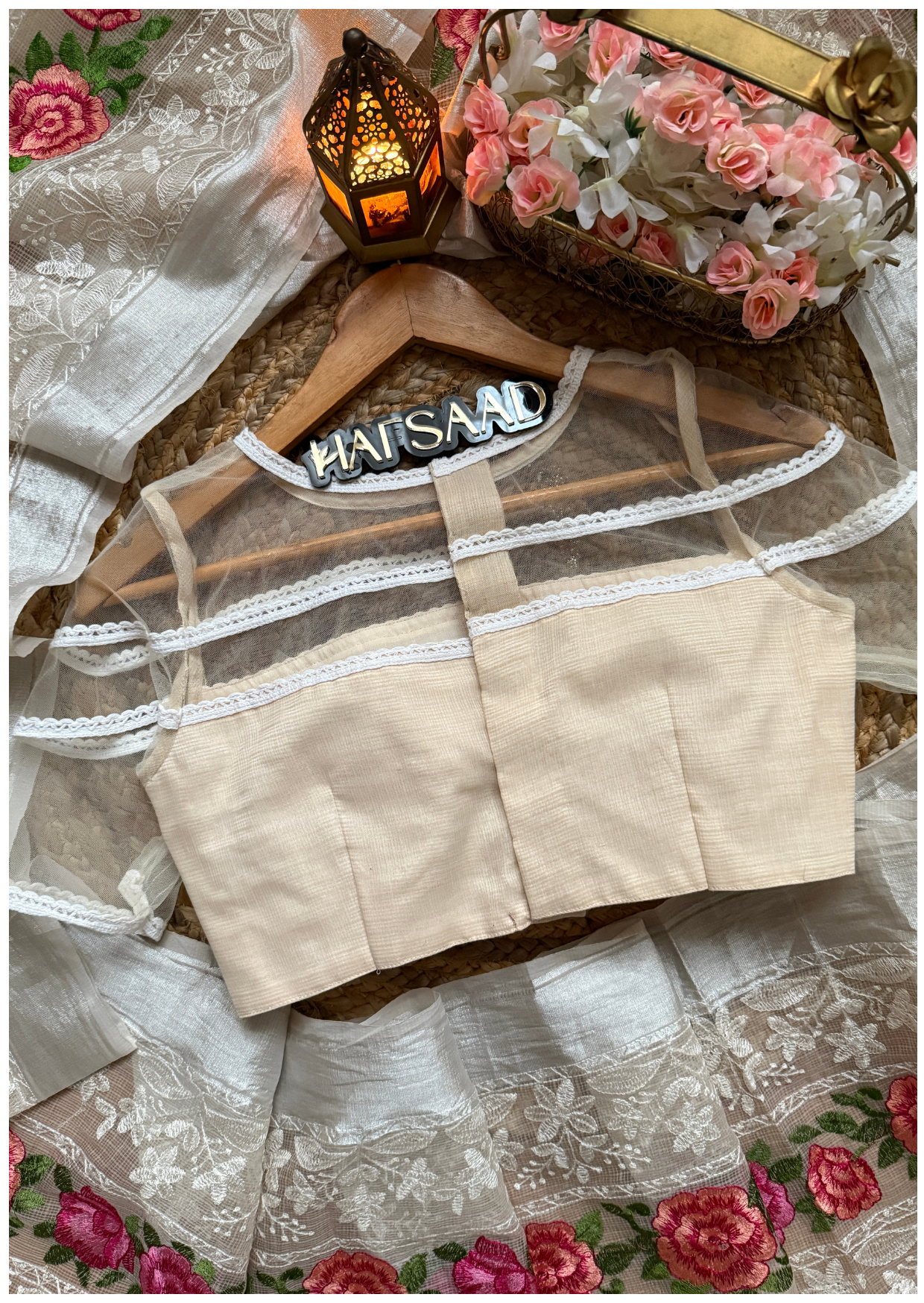 Alice - Premium kota saree (Beige)