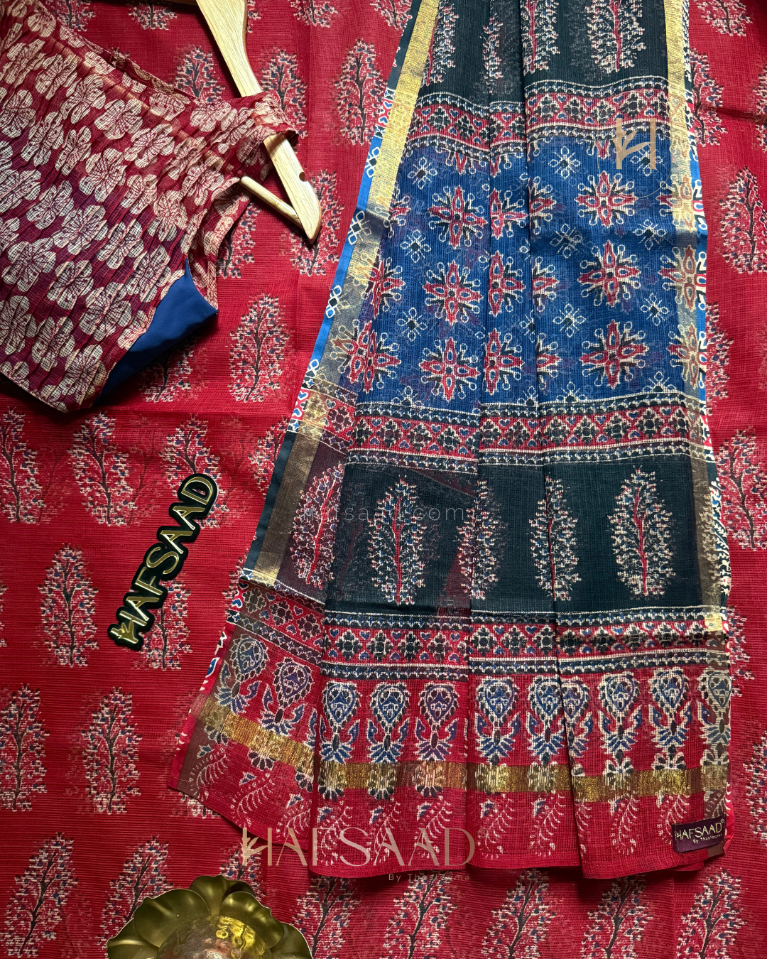 Kota - Kota Doriya Saree (Red)