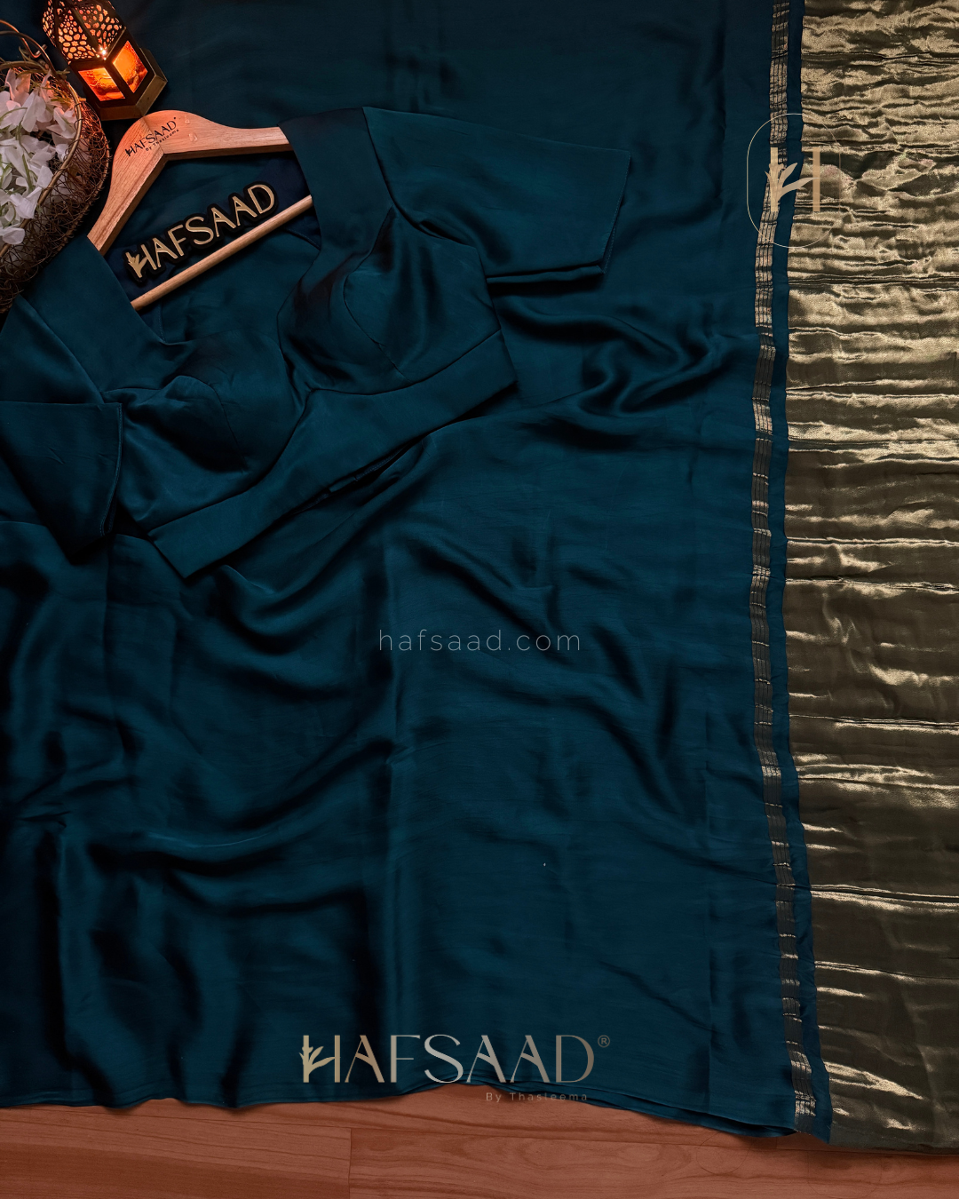 Sindhu - Premium Gajri Silk saree (peacock green)