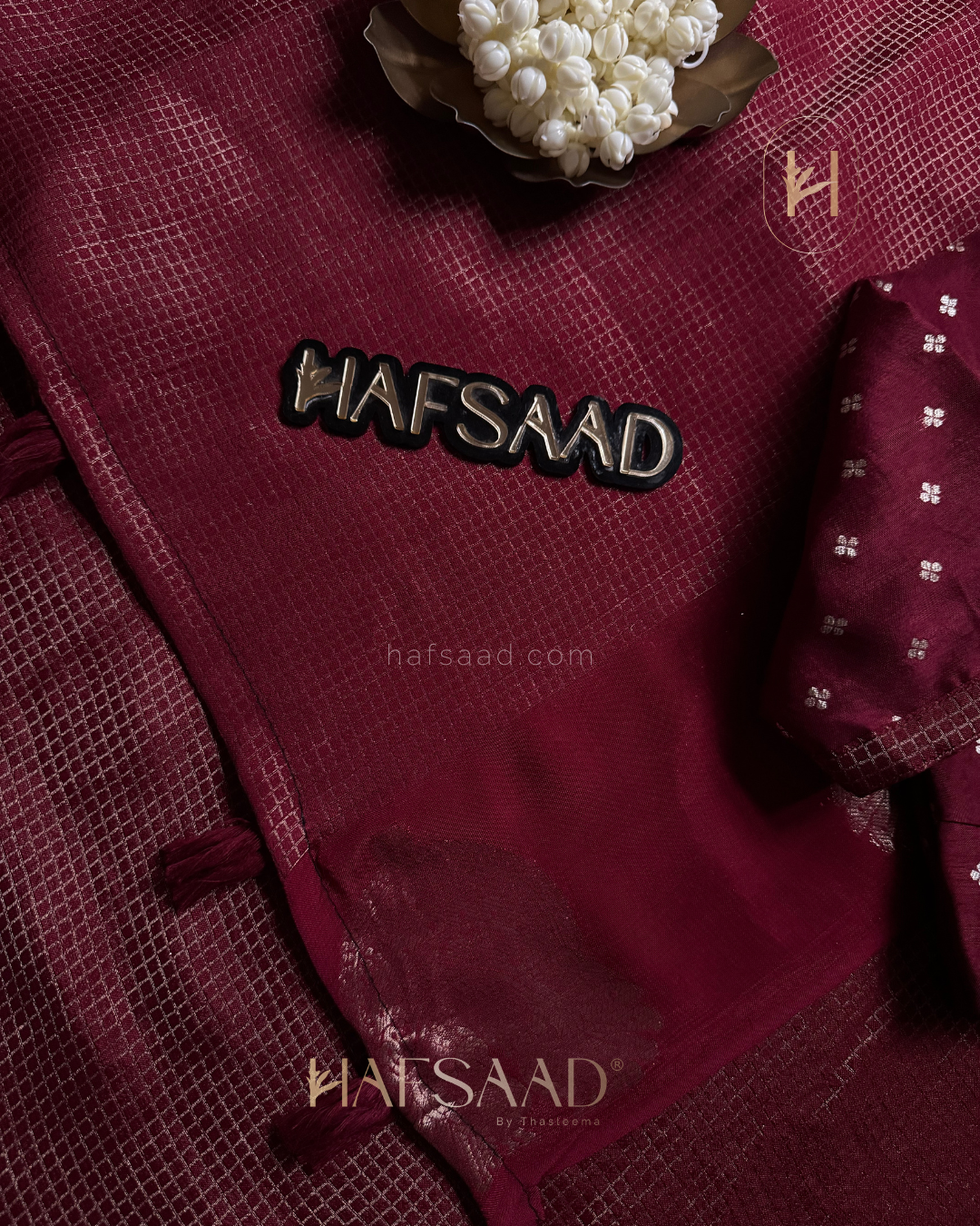 Manisha- semi silk saree (Maroon)