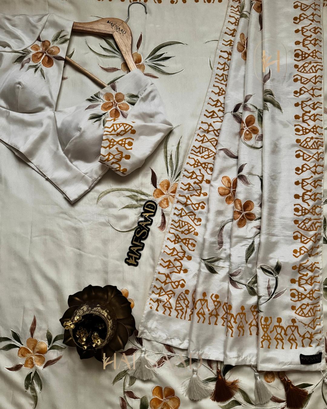 Malavika - Hand Printed saree