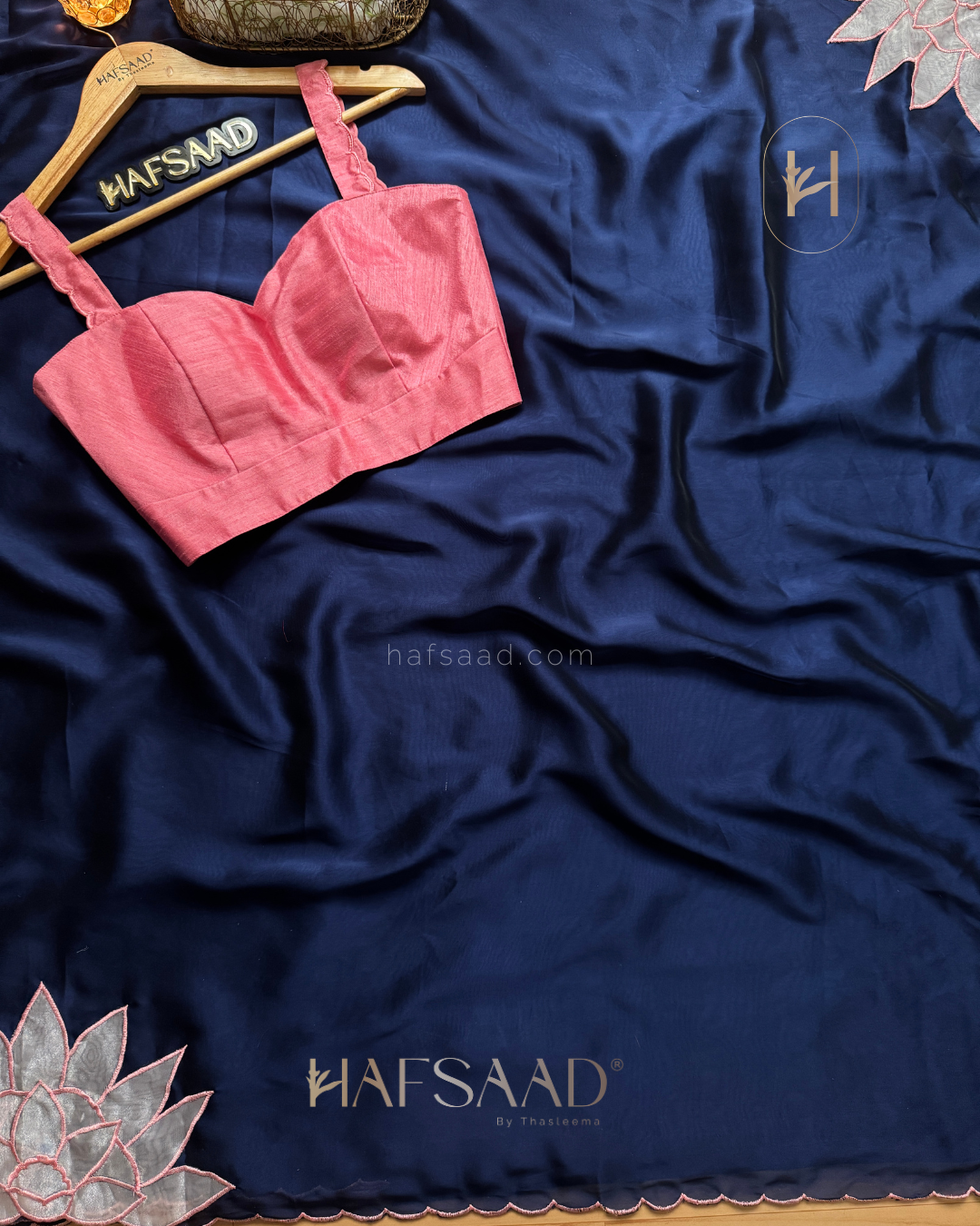 Sanaya - Chiffon Silk Saree (Royal Blue)