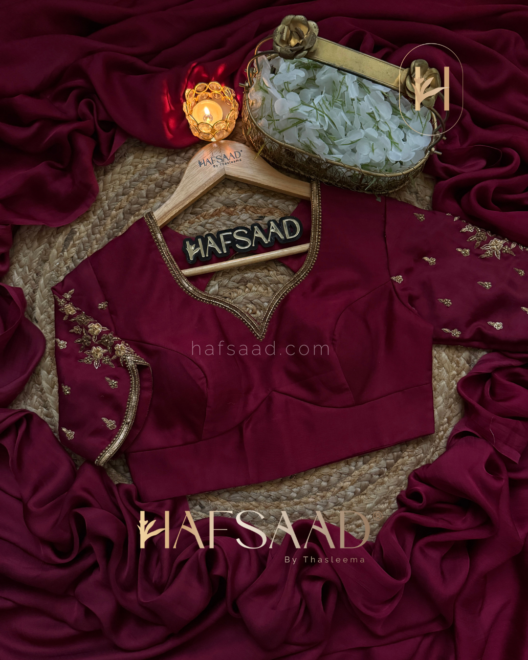 Sindhu Handwork - Premium gajri silk saree