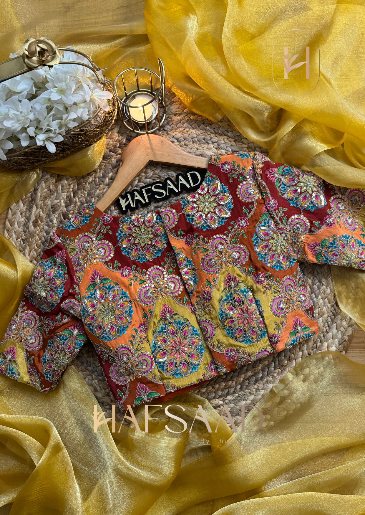 Anya - Soft tissue saree (Yellow)