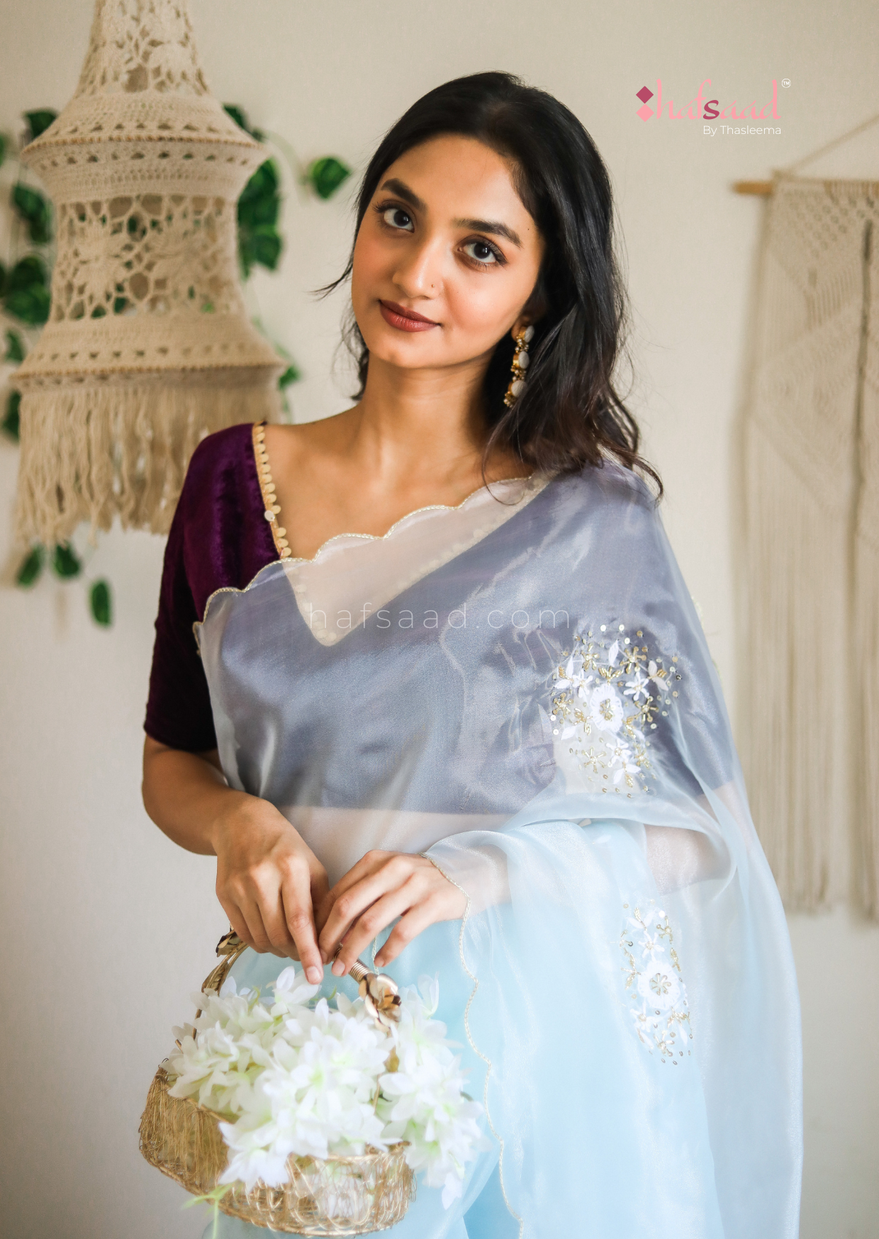 Blue Moon- Ready to wear organza saree